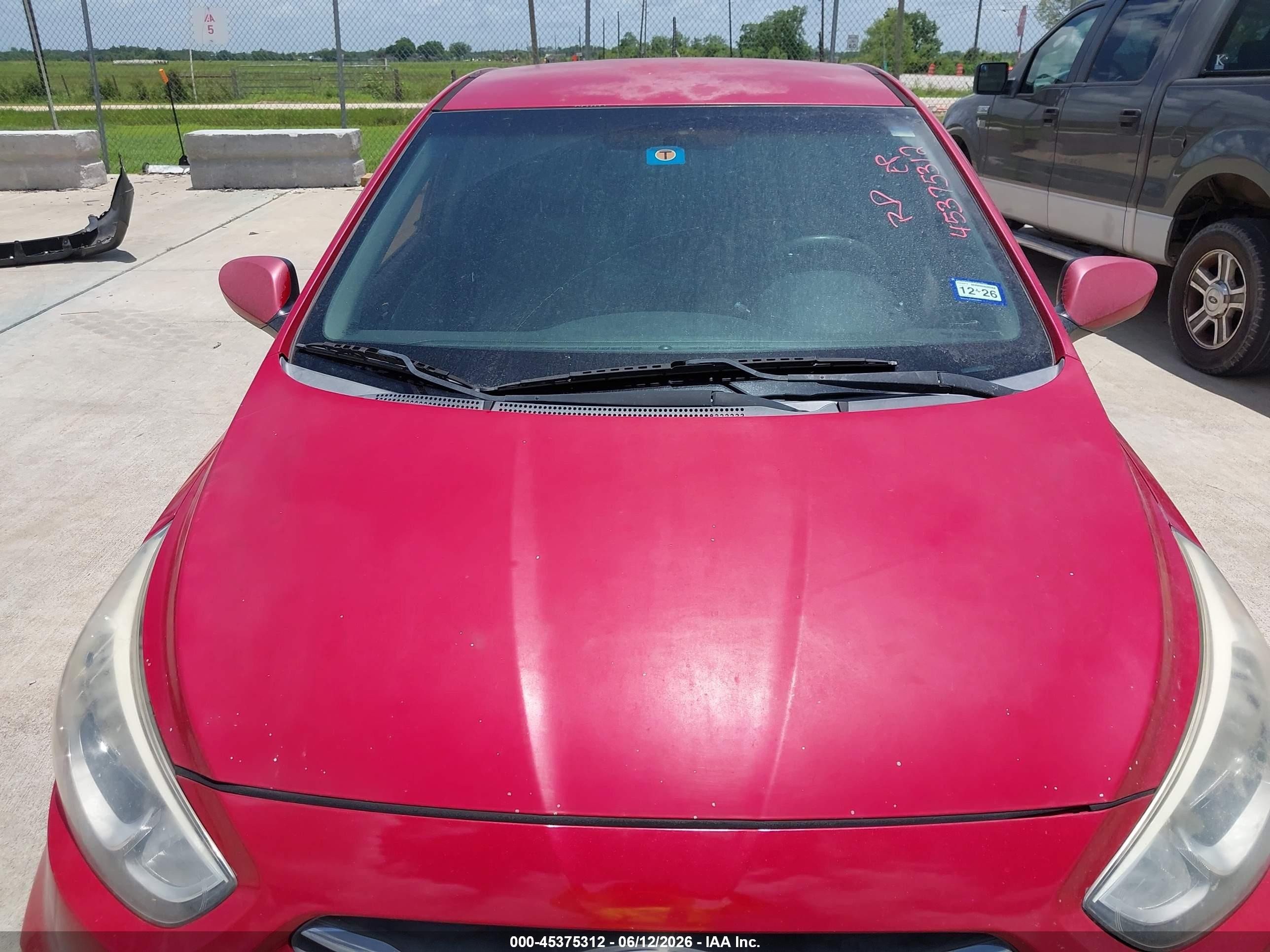 2015 Hyundai Accent Gs Красный vin: KMHCT5AE2FU213654