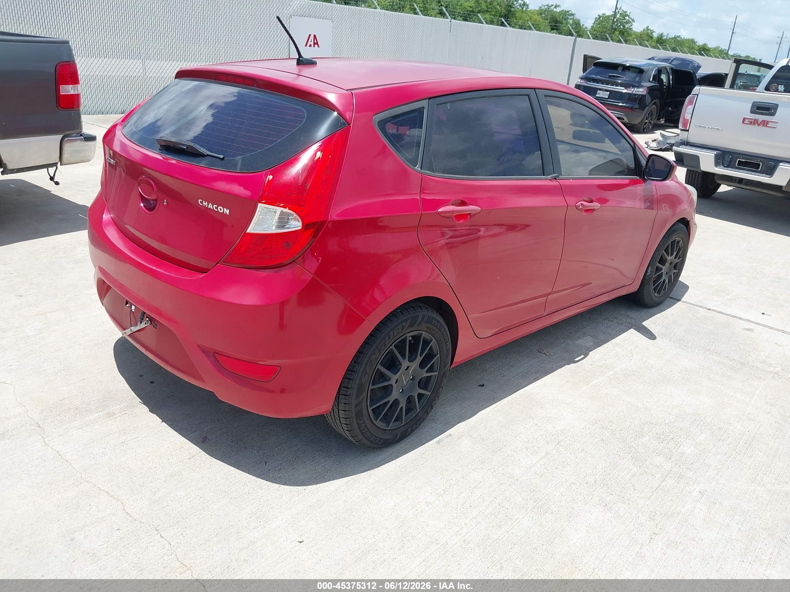 2015 Hyundai Accent Gs Красный vin: KMHCT5AE2FU213654