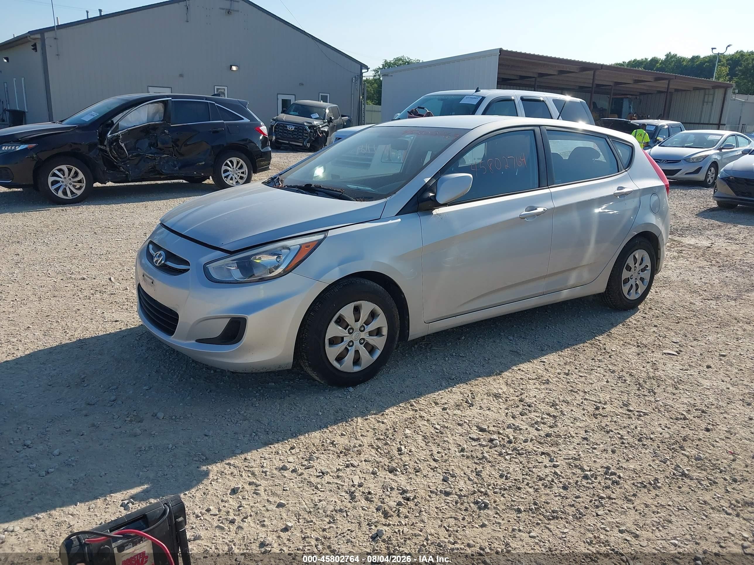 2015 Hyundai Accent Gs Silver vin: KMHCT5AE2FU226954