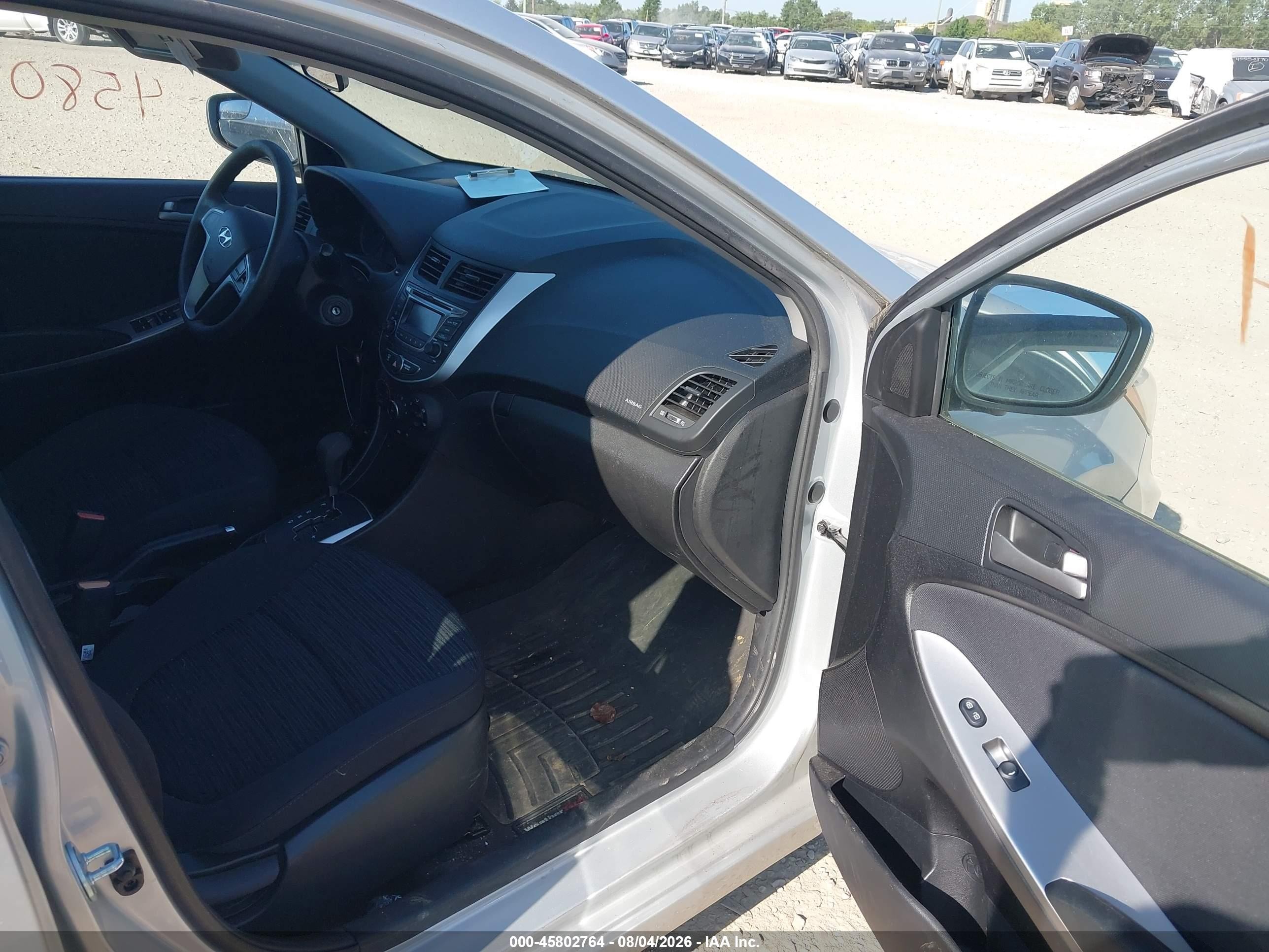 2015 Hyundai Accent Gs Silver vin: KMHCT5AE2FU226954