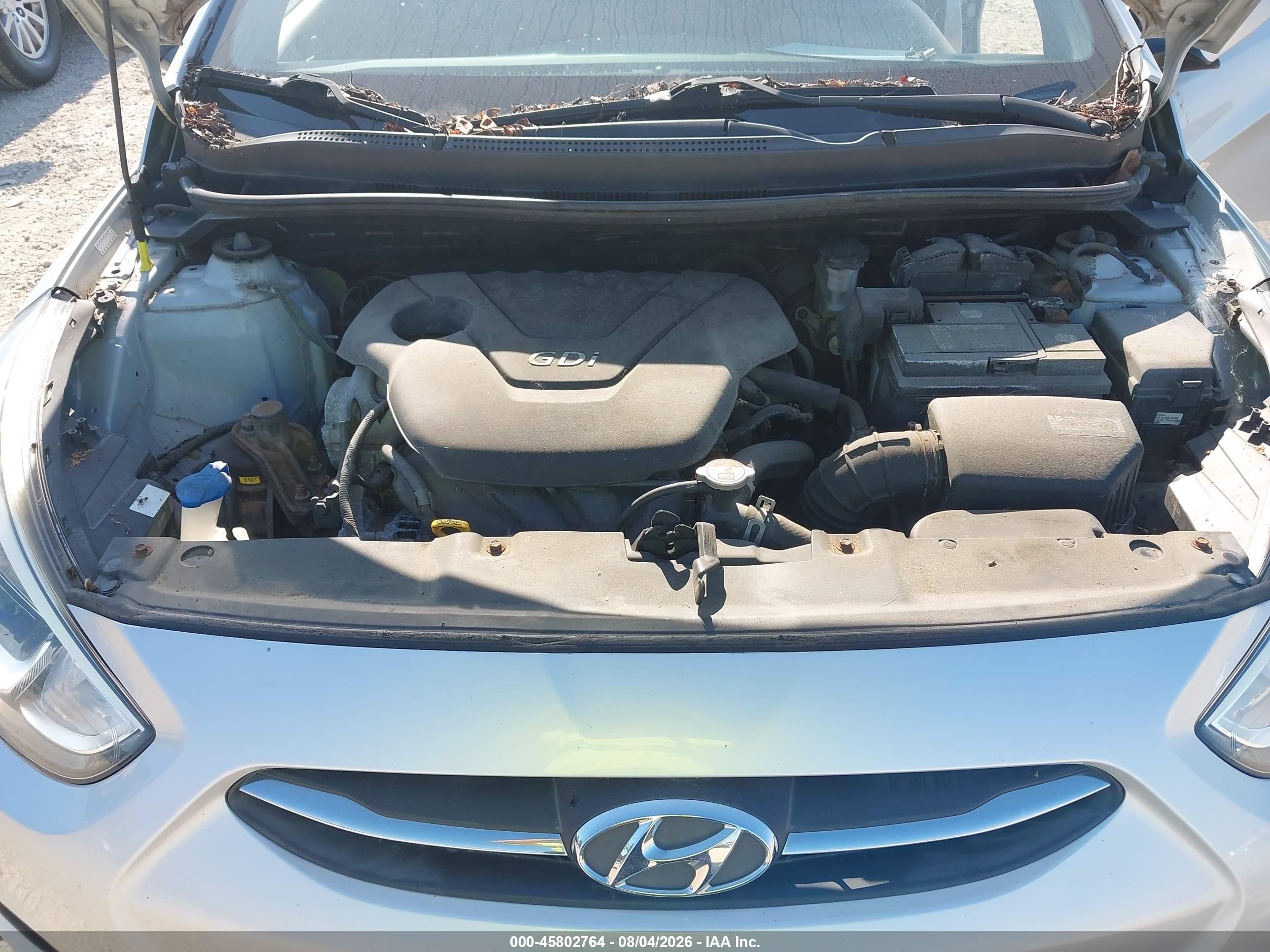2015 Hyundai Accent Gs Silver vin: KMHCT5AE2FU226954