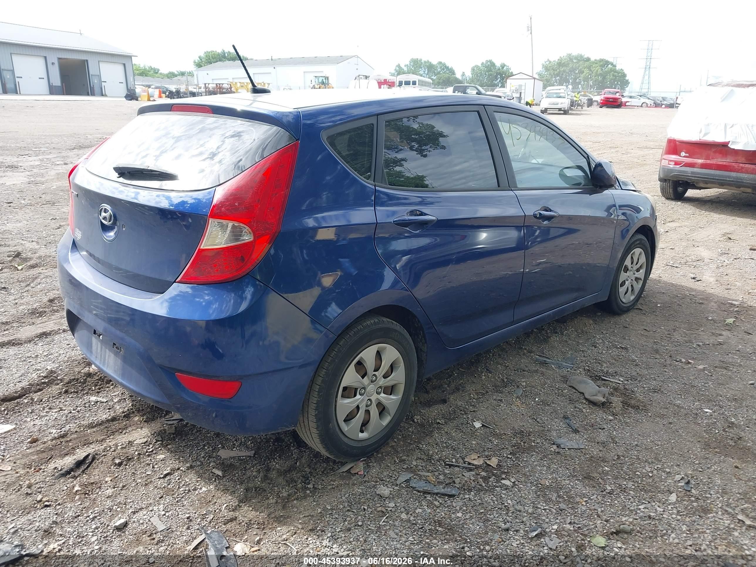 2015 Hyundai Accent Gs Blue vin: KMHCT5AE2FU228378