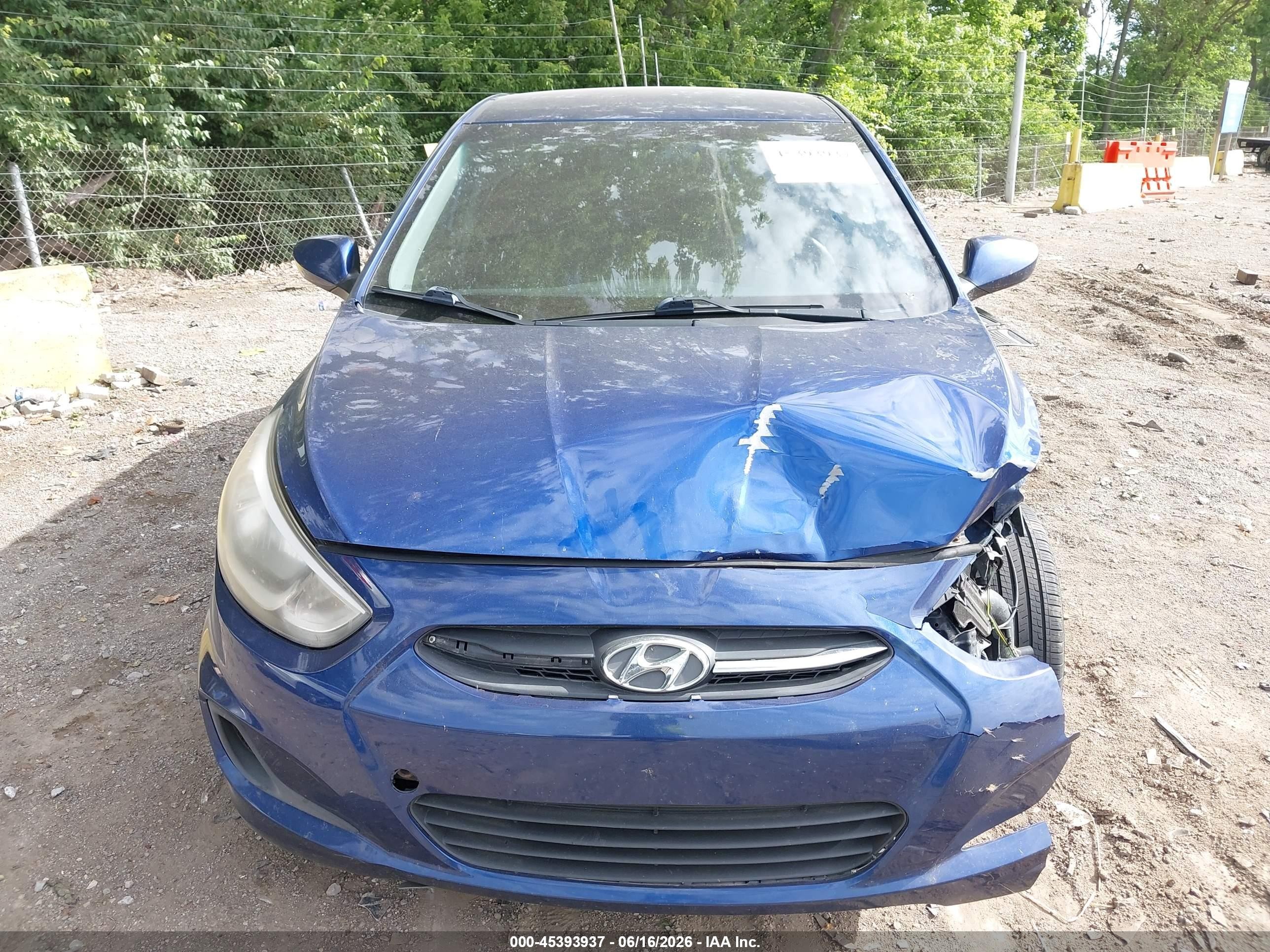 2015 Hyundai Accent Gs Blue vin: KMHCT5AE2FU228378