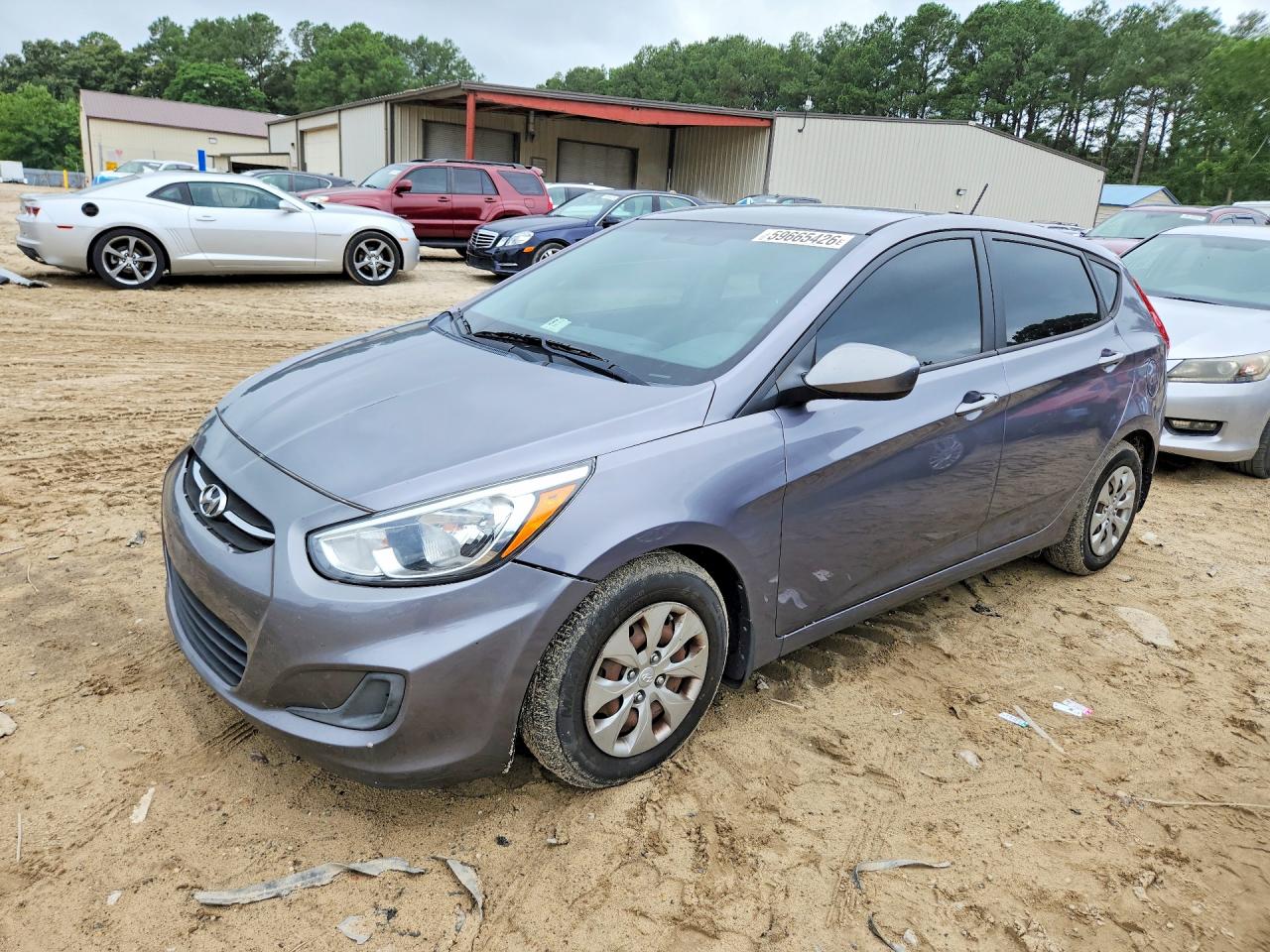 2015 Hyundai Accent Gs Gray vin: KMHCT5AE2FU233452