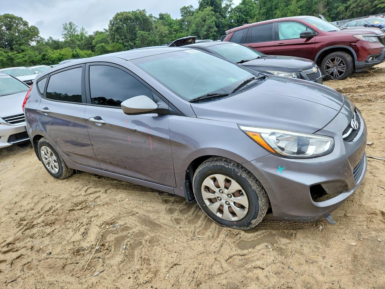 2015 Hyundai Accent Gs Gray vin: KMHCT5AE2FU233452