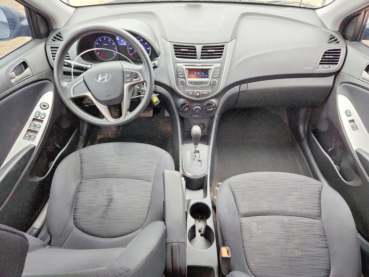 2015 Hyundai Accent Gs Gray vin: KMHCT5AE2FU233452