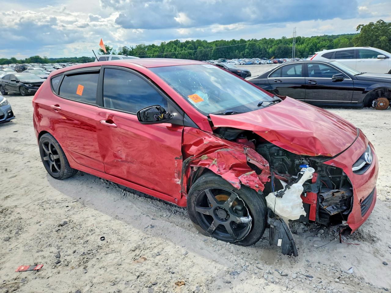 2015 Hyundai Accent Gs Red vin: KMHCT5AE2FU233550