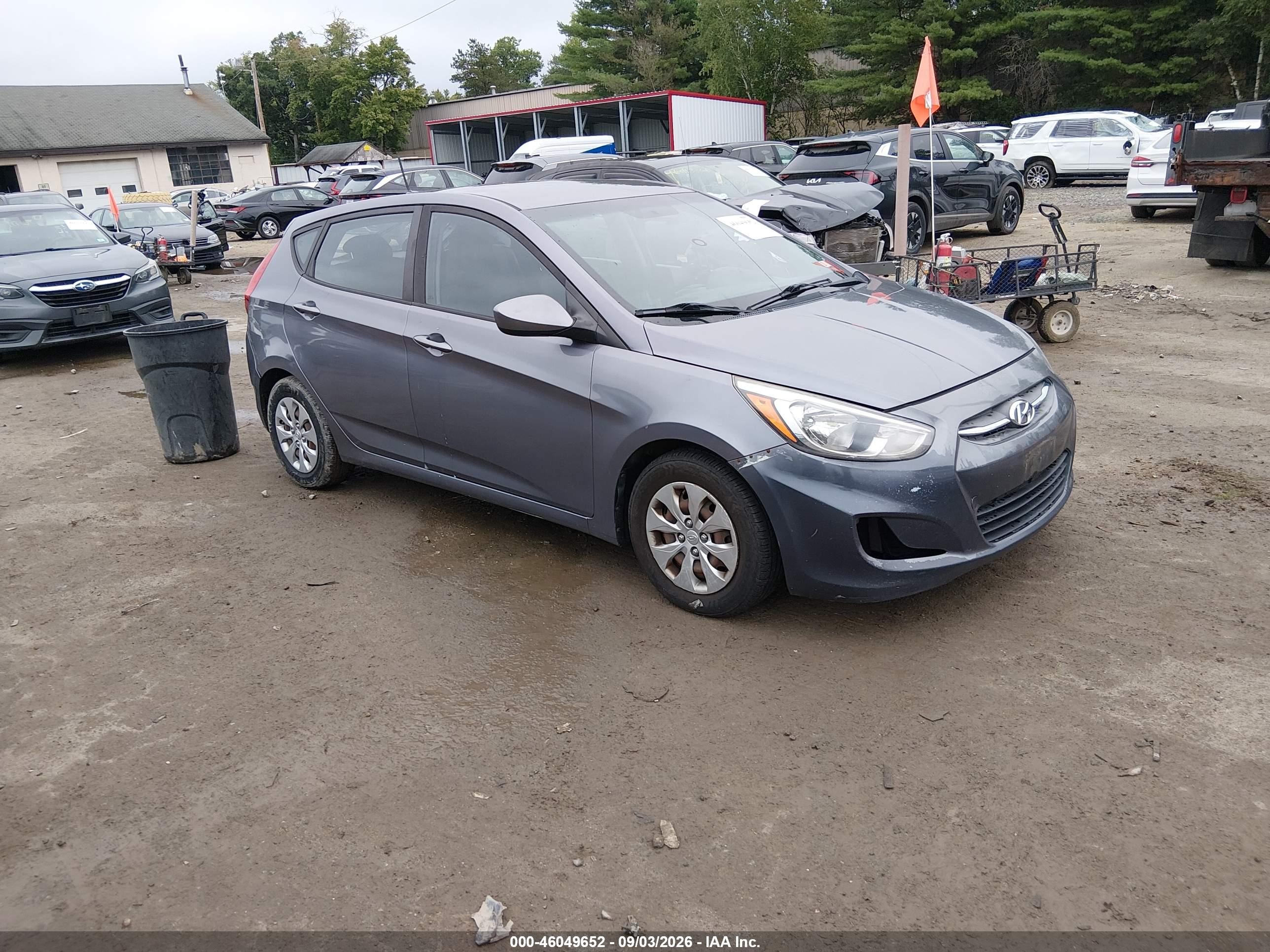 2016 Hyundai Accent Se Серый vin: KMHCT5AE2GU281194