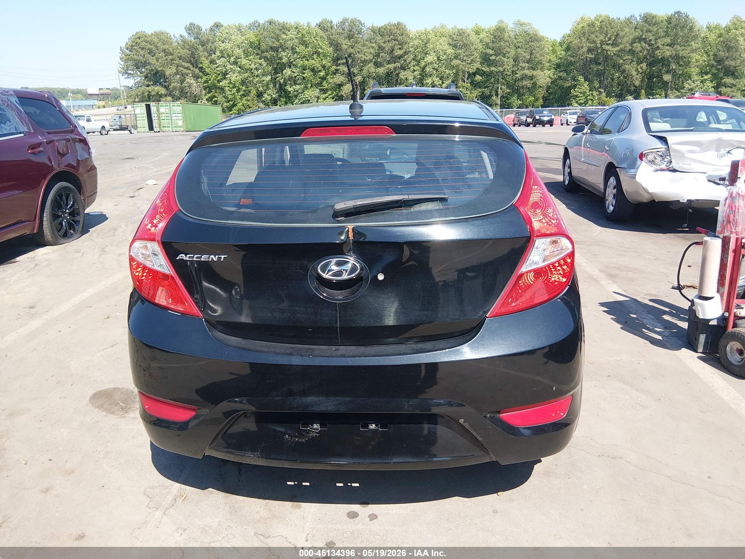 2012 Hyundai Accent Gs Black vin: KMHCT5AE3CU021137