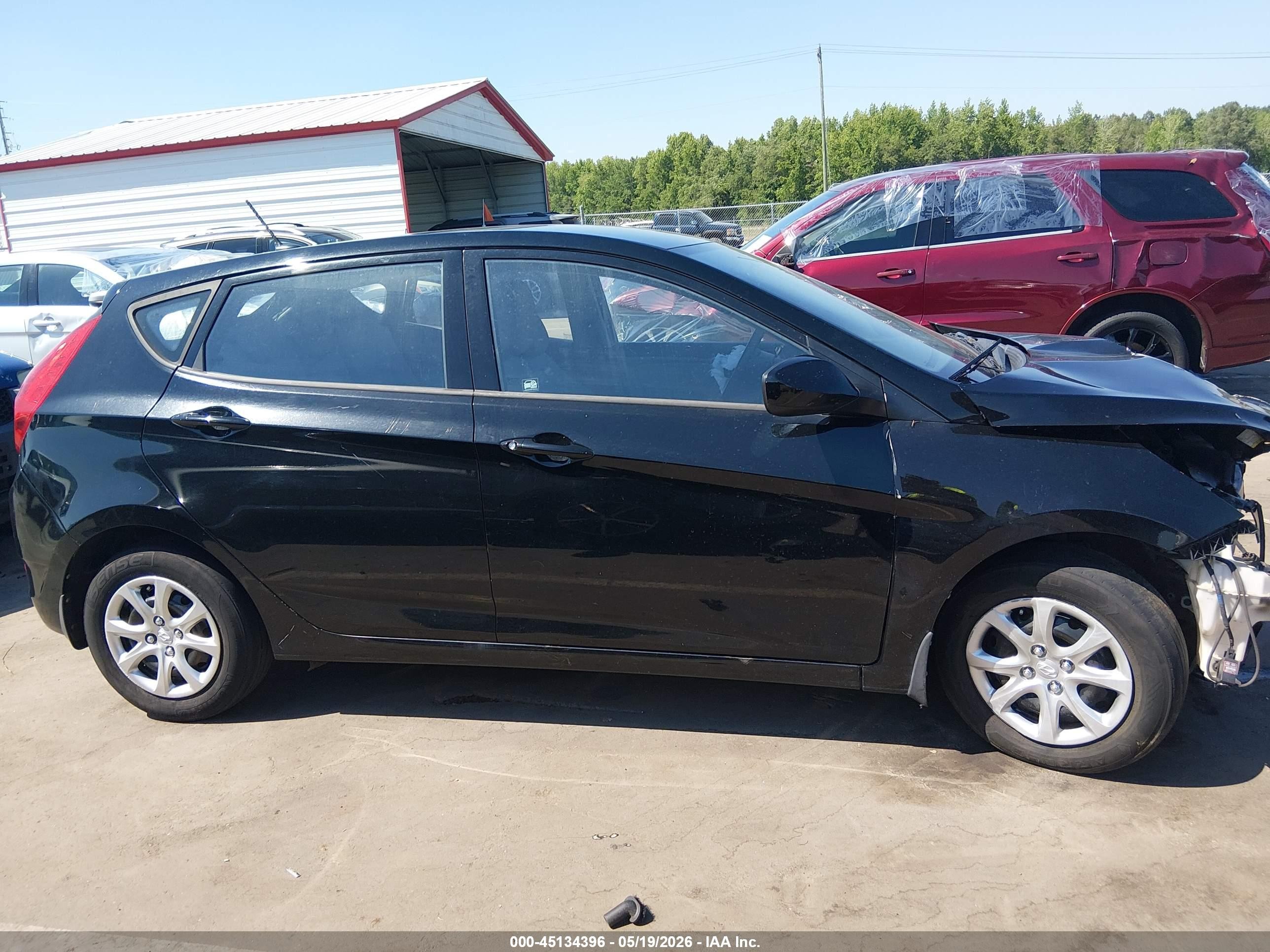 2012 Hyundai Accent Gs Black vin: KMHCT5AE3CU021137