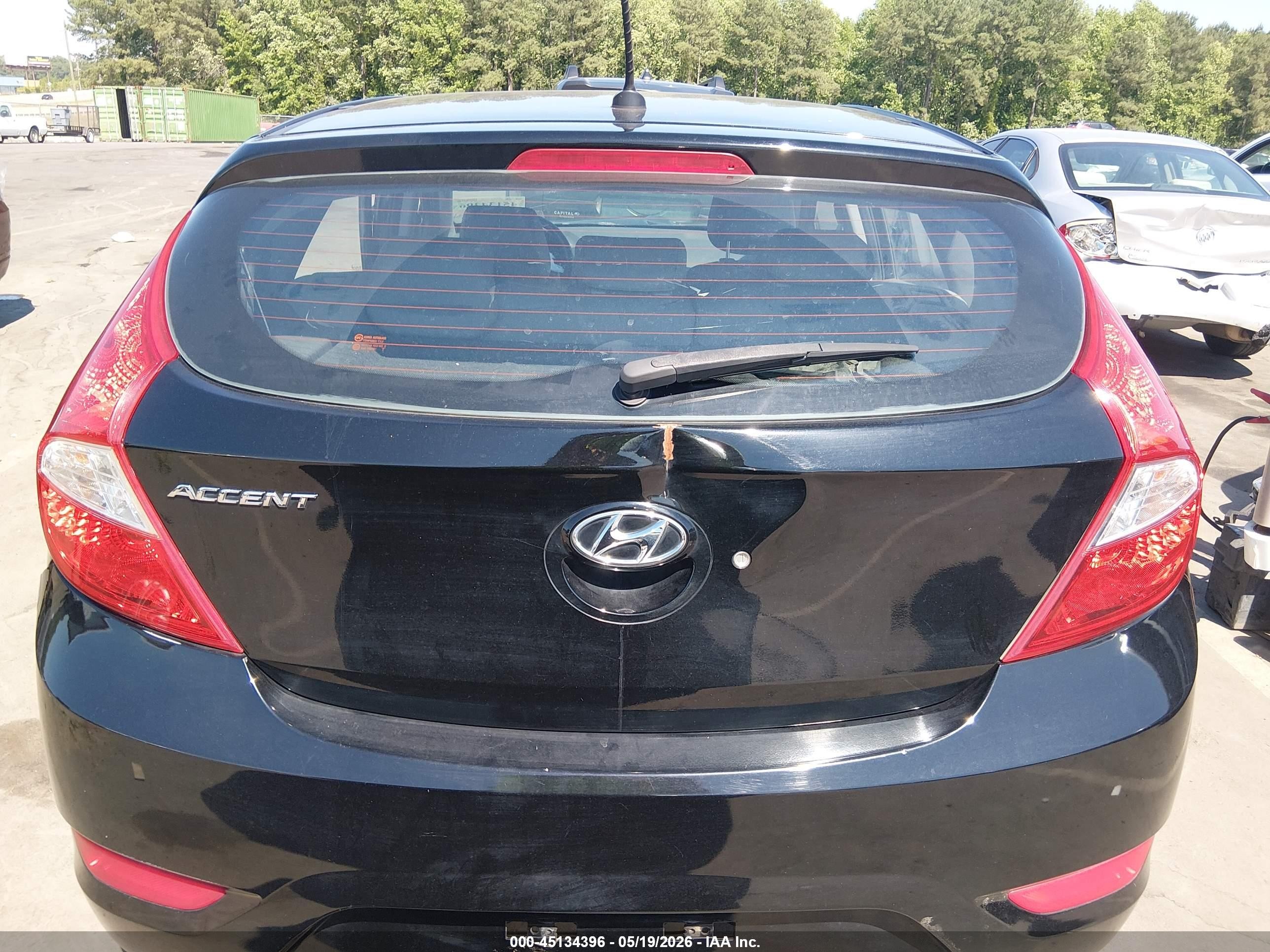 2012 Hyundai Accent Gs Black vin: KMHCT5AE3CU021137