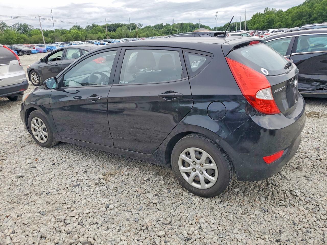 2012 Hyundai Accent Gs Black vin: KMHCT5AE3CU022613