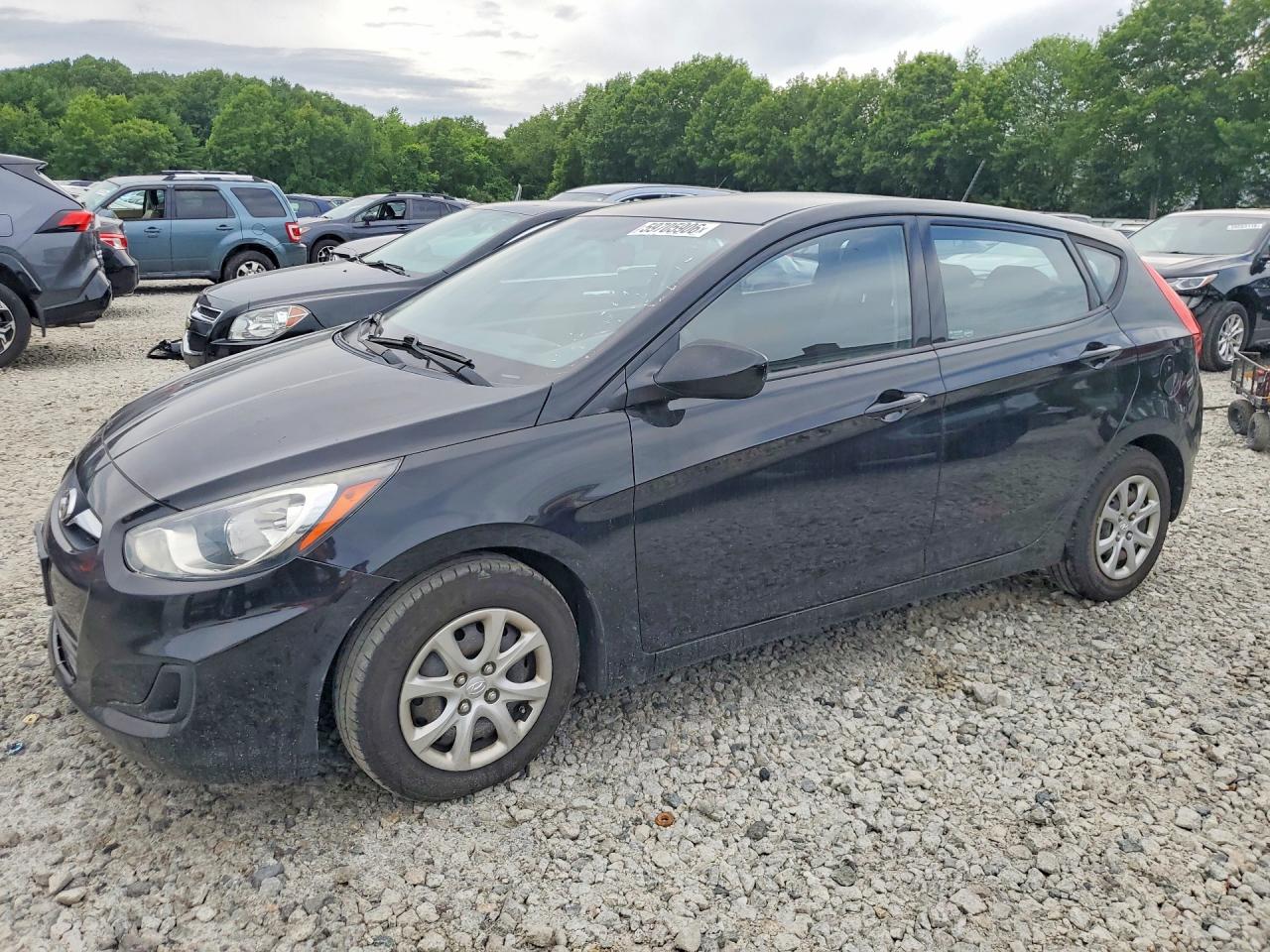 2012 Hyundai Accent Gs Black vin: KMHCT5AE3CU022613
