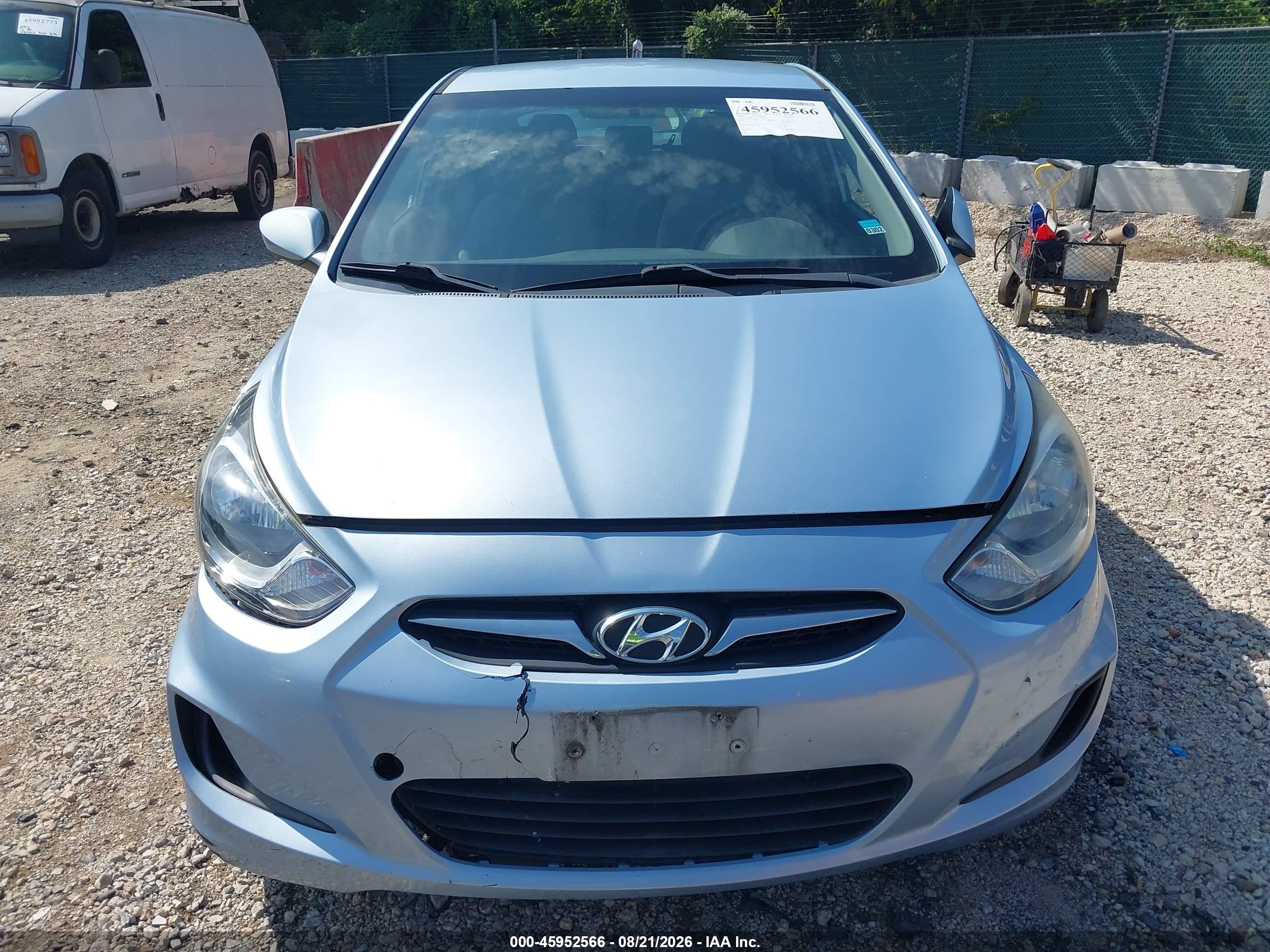 2012 Hyundai Accent Gs Blue vin: KMHCT5AE3CU033627