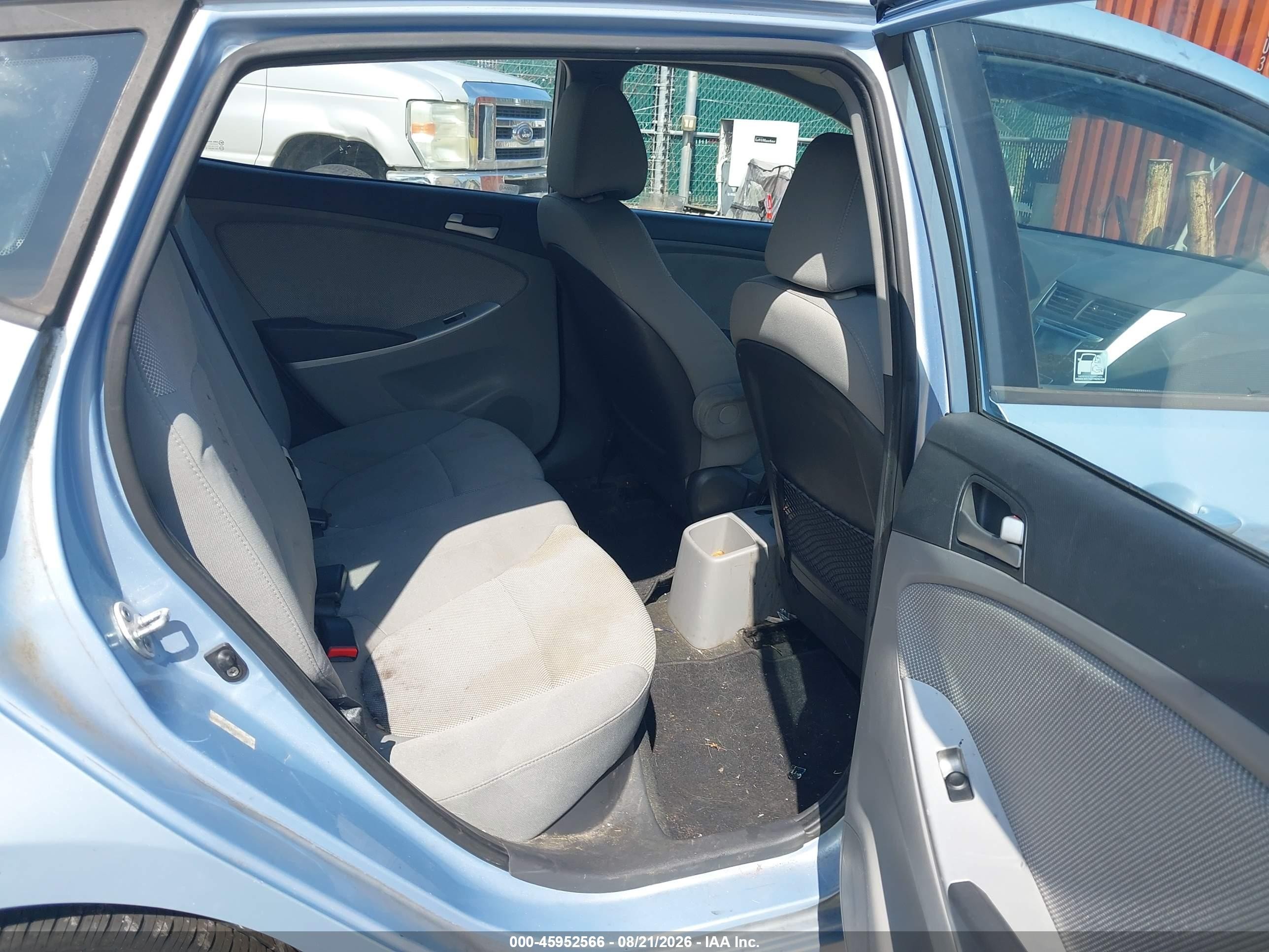 2012 Hyundai Accent Gs Blue vin: KMHCT5AE3CU033627