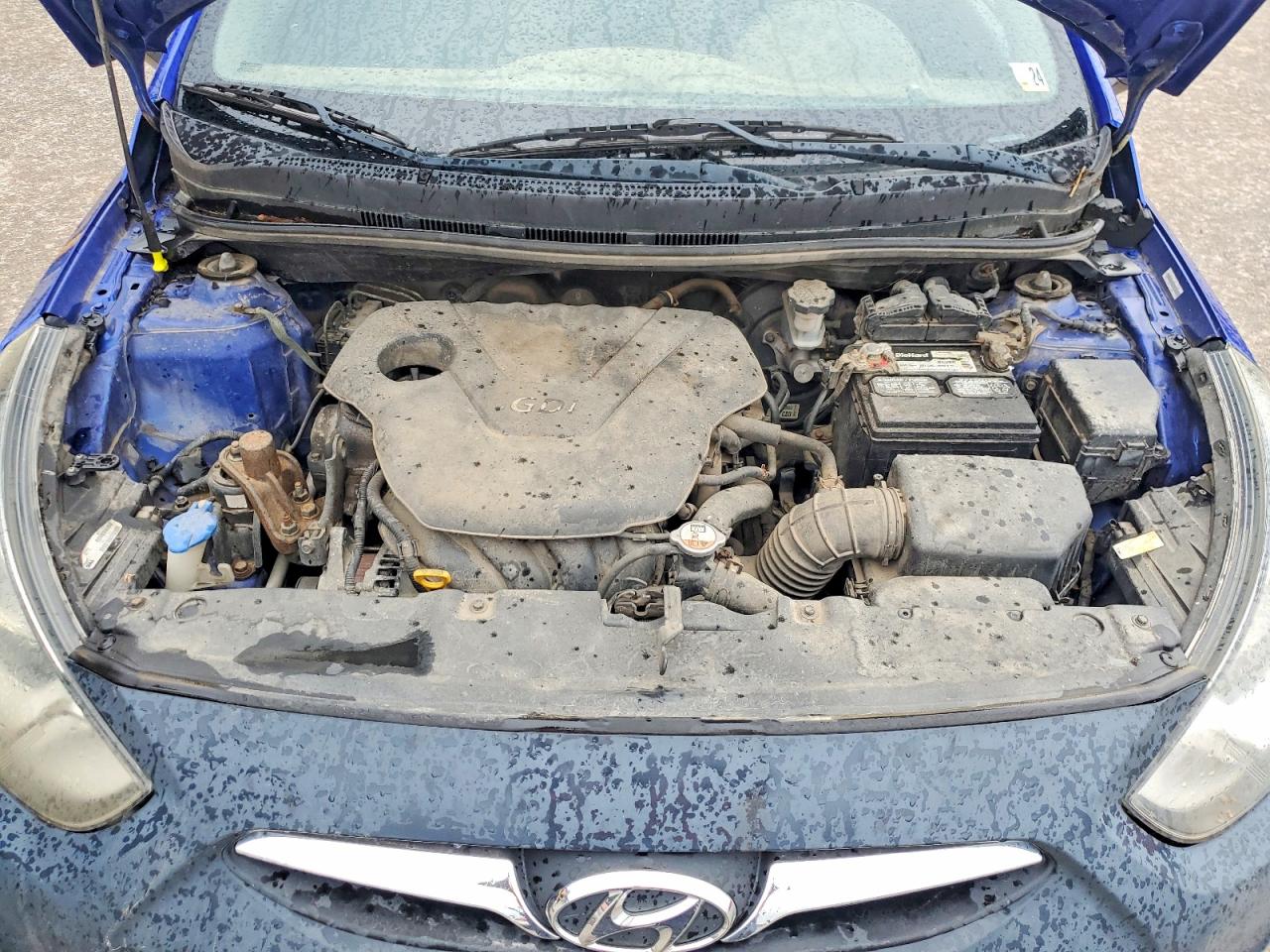 2012 Hyundai Accent Gs Blue vin: KMHCT5AE3CU033904