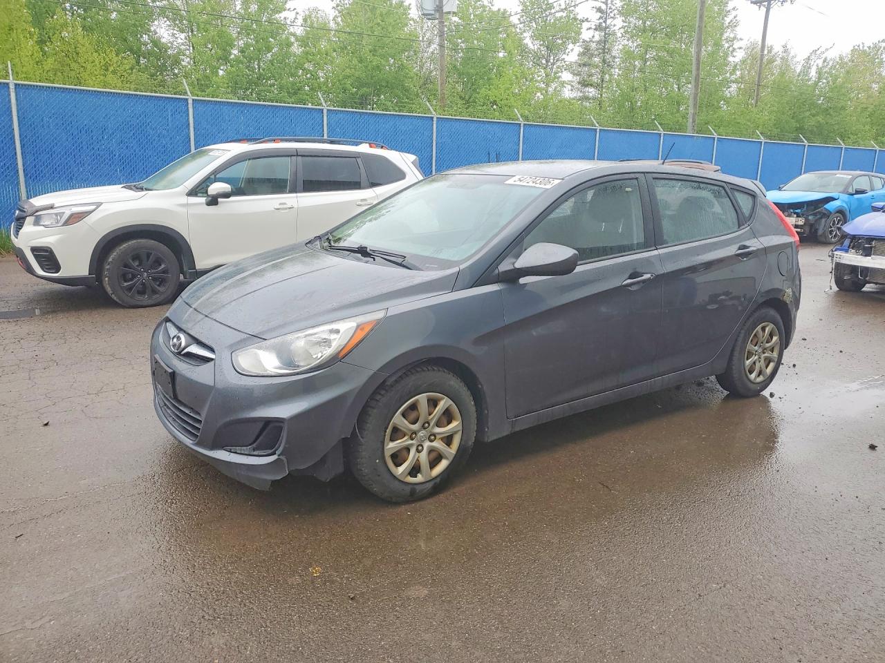2012 Hyundai Accent Gs Серый vin: KMHCT5AE3CU048564