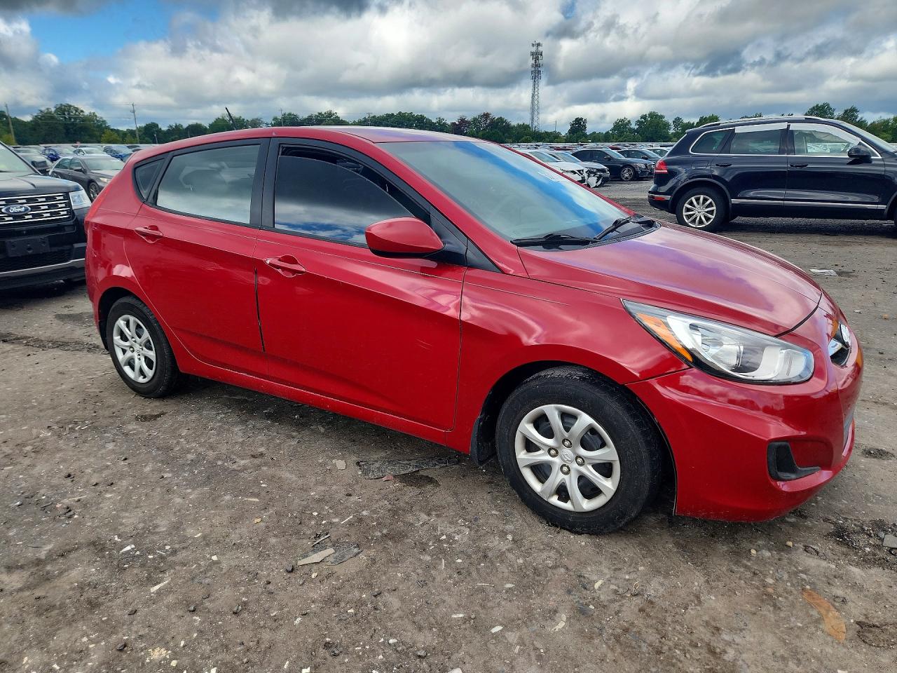 2013 Hyundai Accent Gs Red vin: KMHCT5AE3DU076012