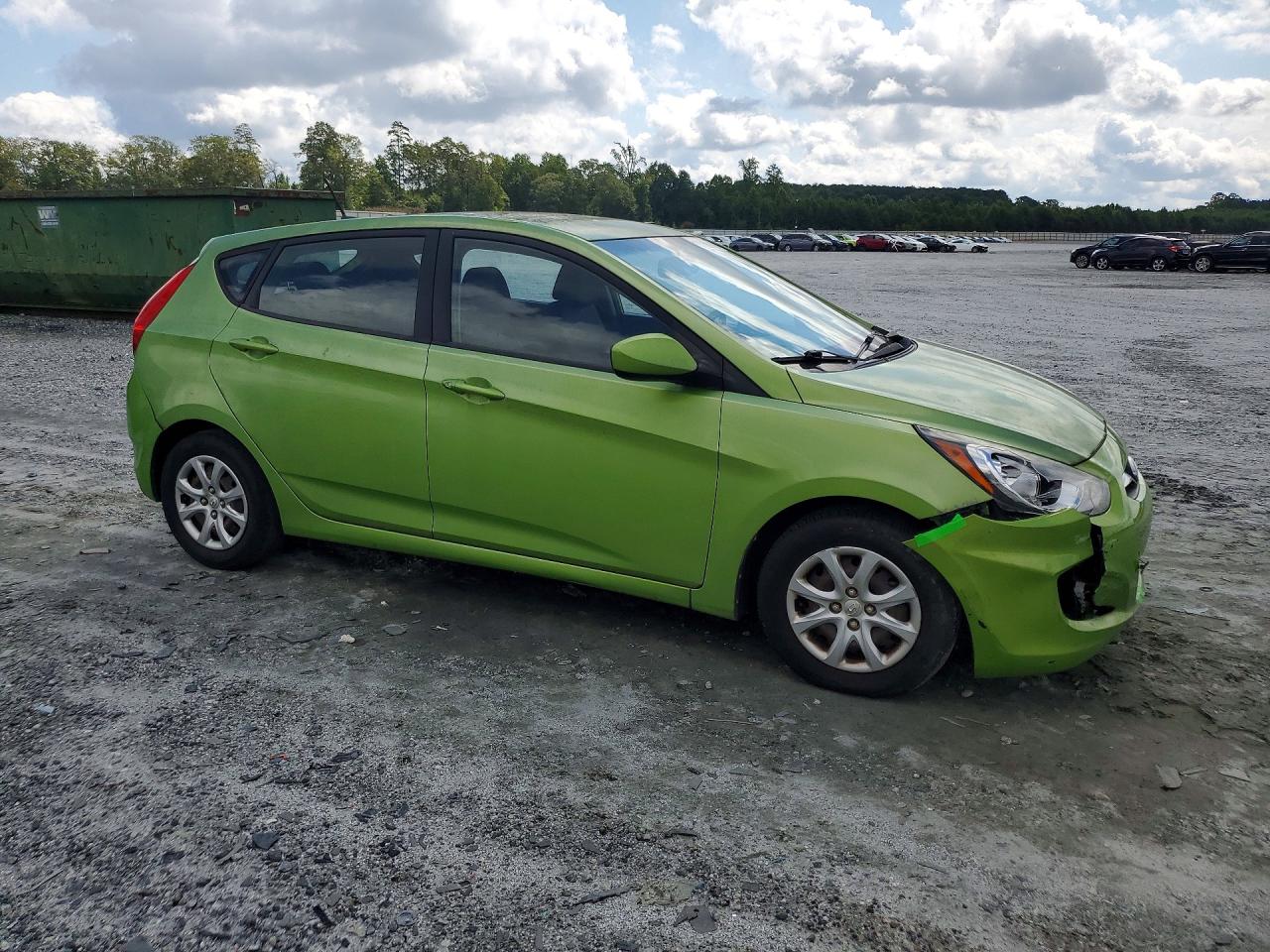 2013 Hyundai Accent Gs Green vin: KMHCT5AE3DU080027