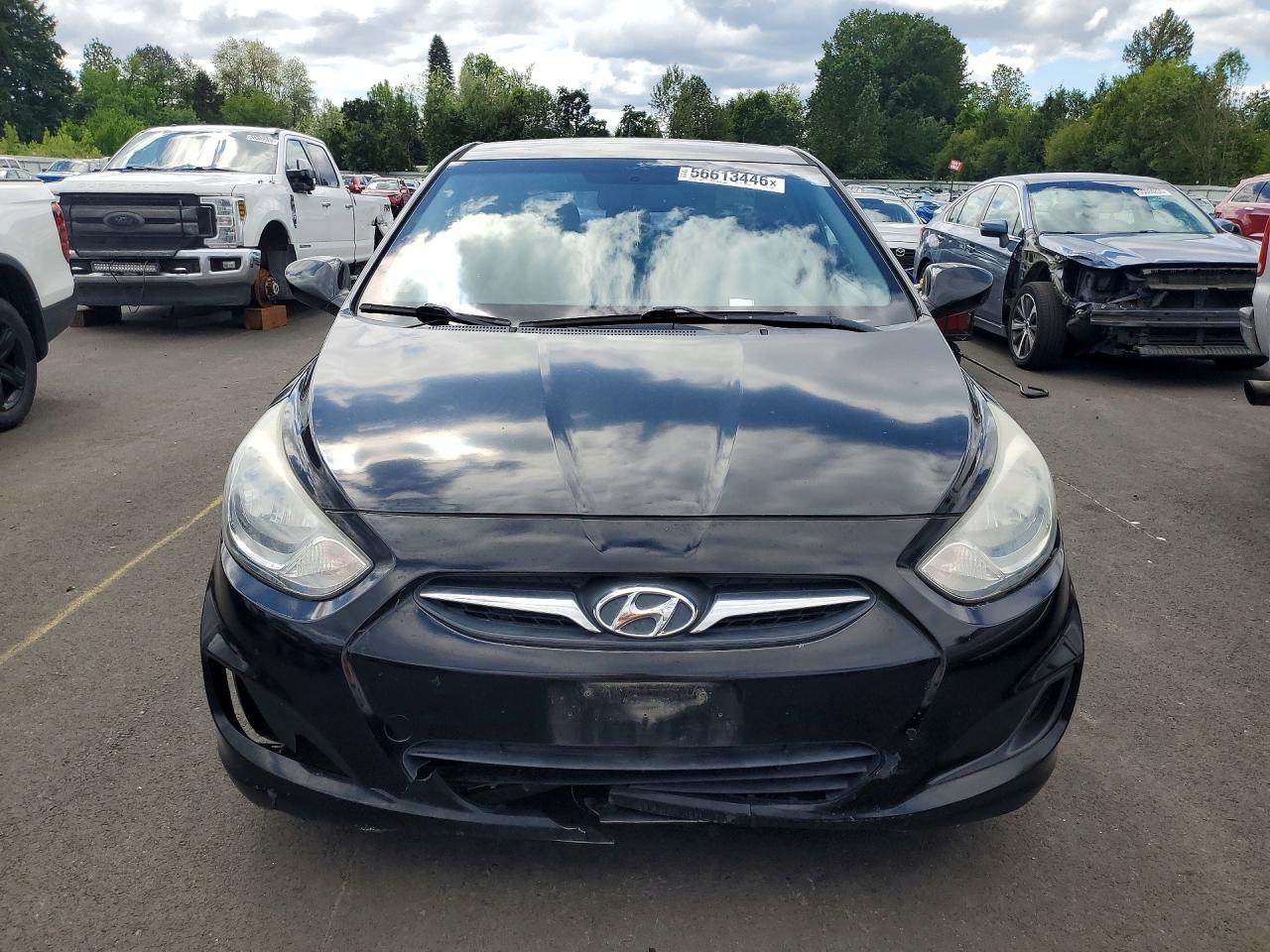 2013 Hyundai Accent Gs Черный vin: KMHCT5AE3DU086474