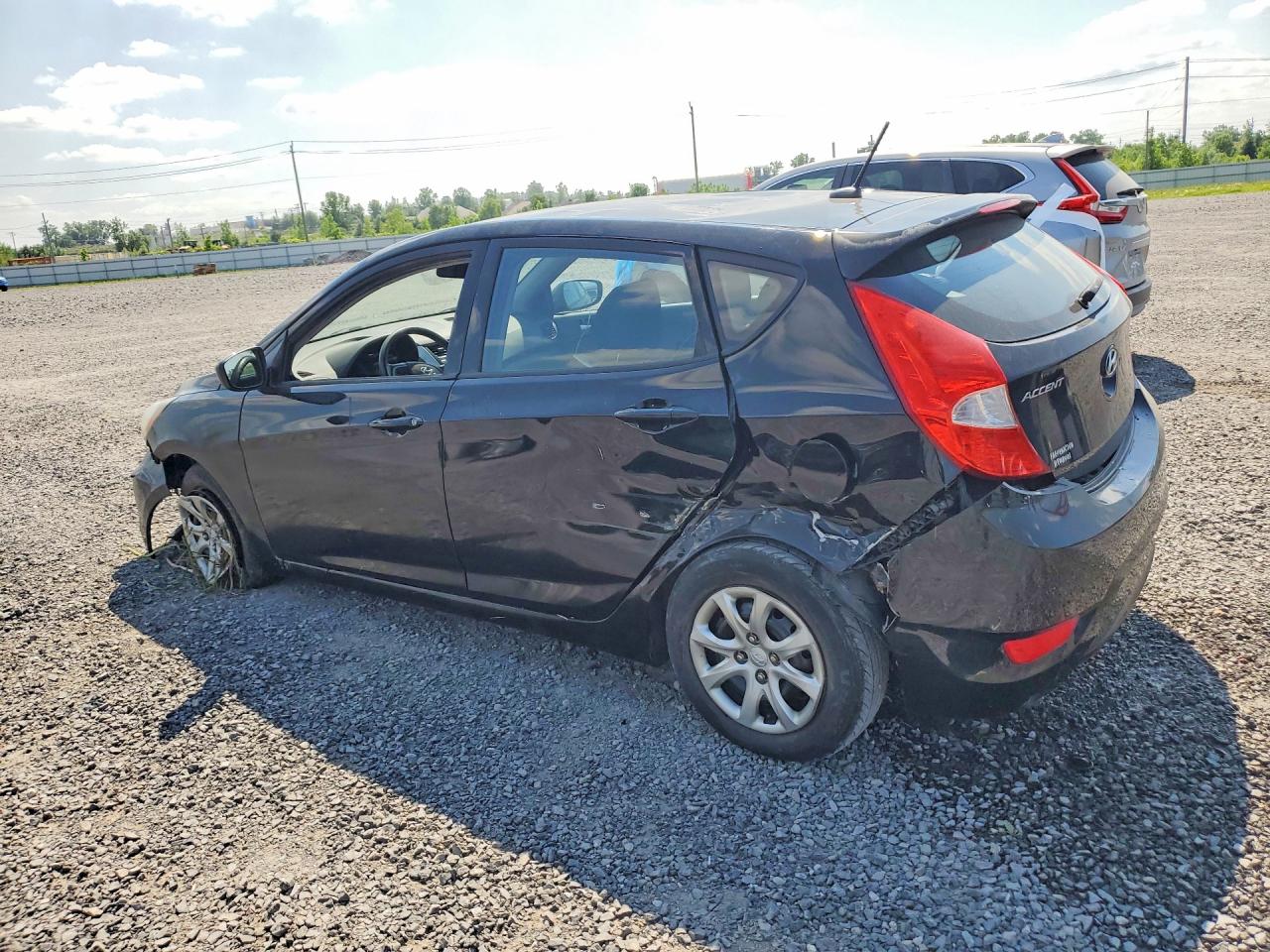 2013 Hyundai Accent Gs Black vin: KMHCT5AE3DU101362