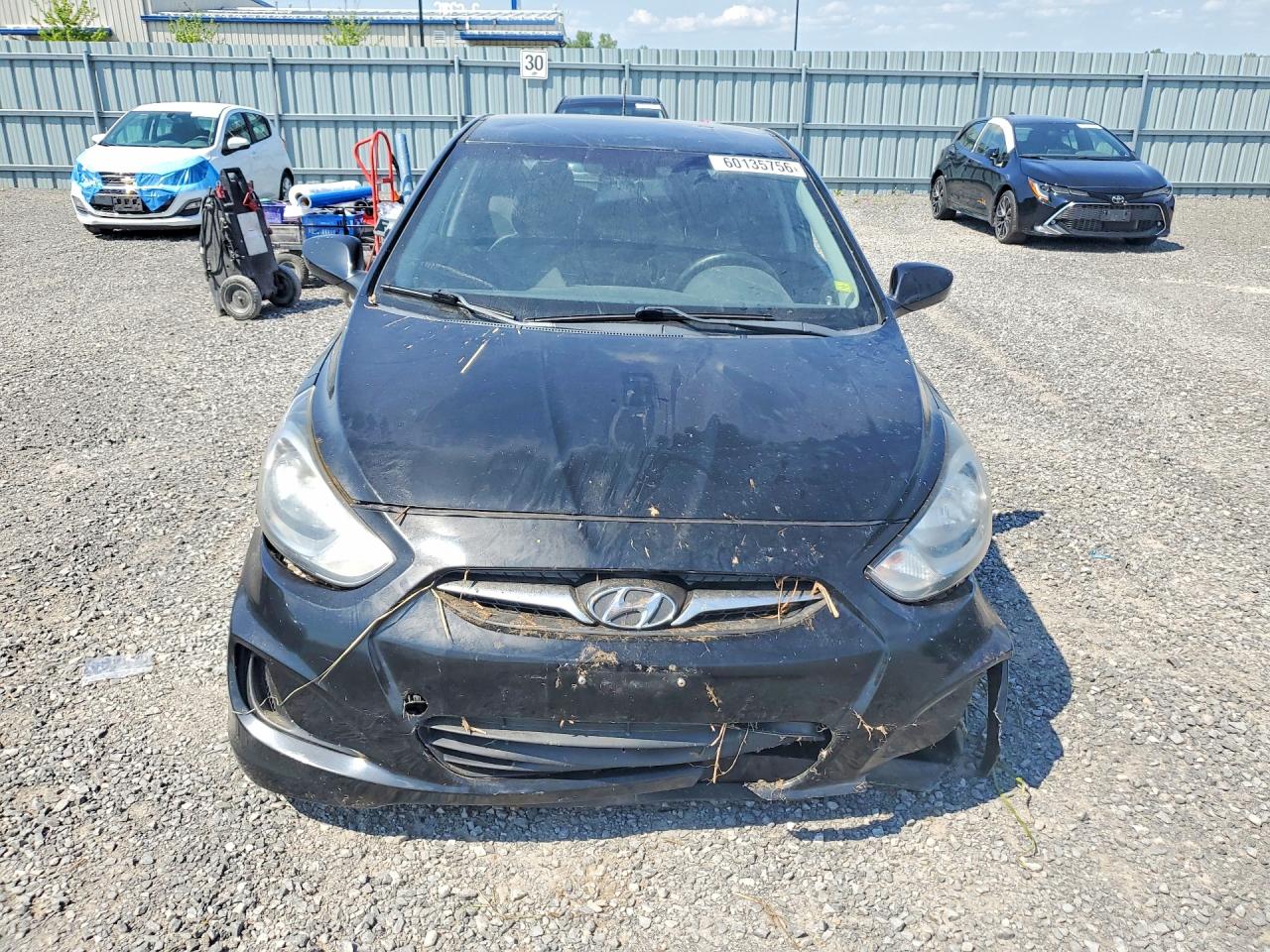 2013 Hyundai Accent Gs Black vin: KMHCT5AE3DU101362