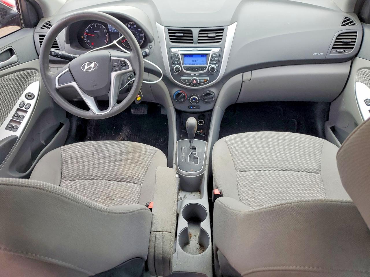 2013 Hyundai Accent Red vin: KMHCT5AE3DU111308