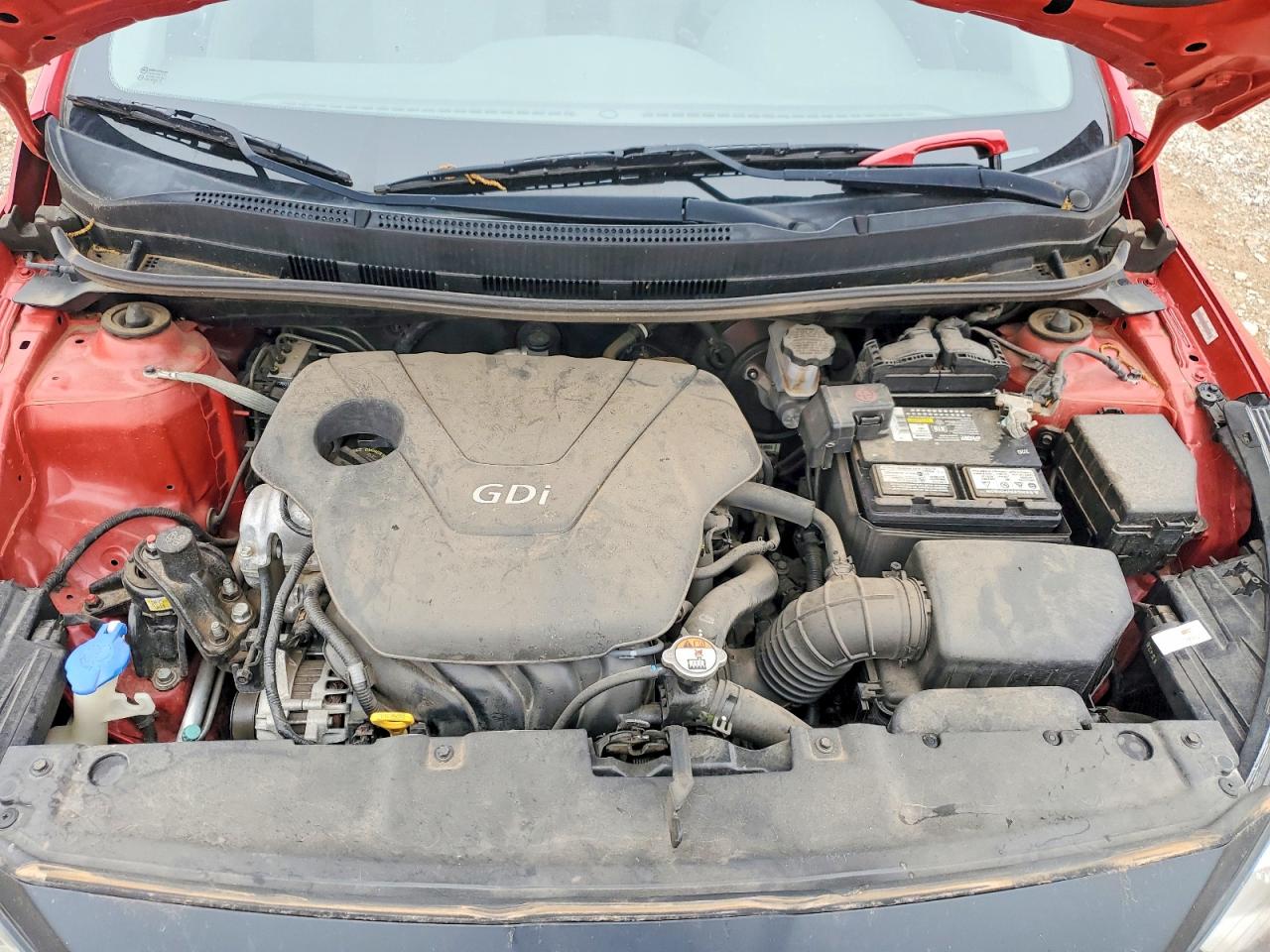 2013 Hyundai Accent Red vin: KMHCT5AE3DU111308