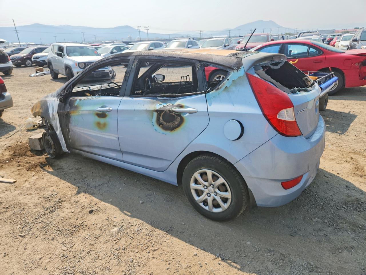 2013 Hyundai Accent Gs Blue vin: KMHCT5AE3DU128903