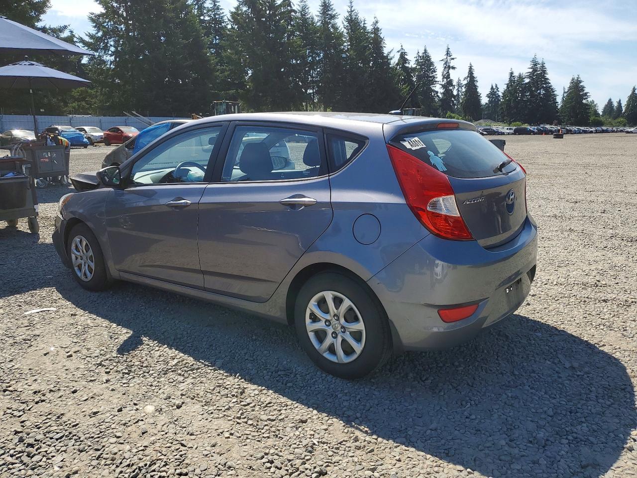 2014 Hyundai Accent Gs Gray vin: KMHCT5AE3EU168366