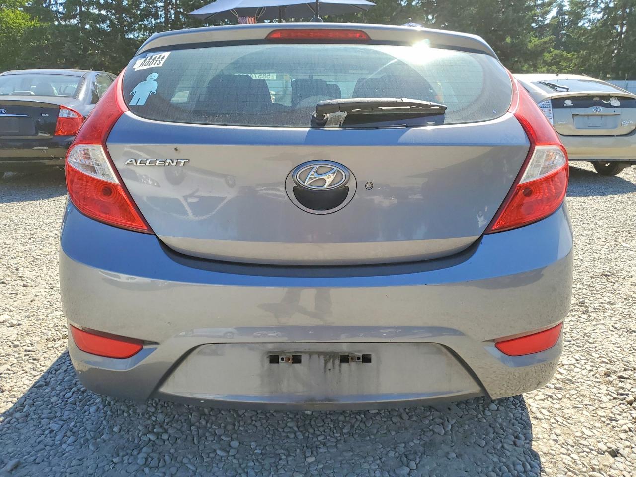 2014 Hyundai Accent Gs Gray vin: KMHCT5AE3EU168366