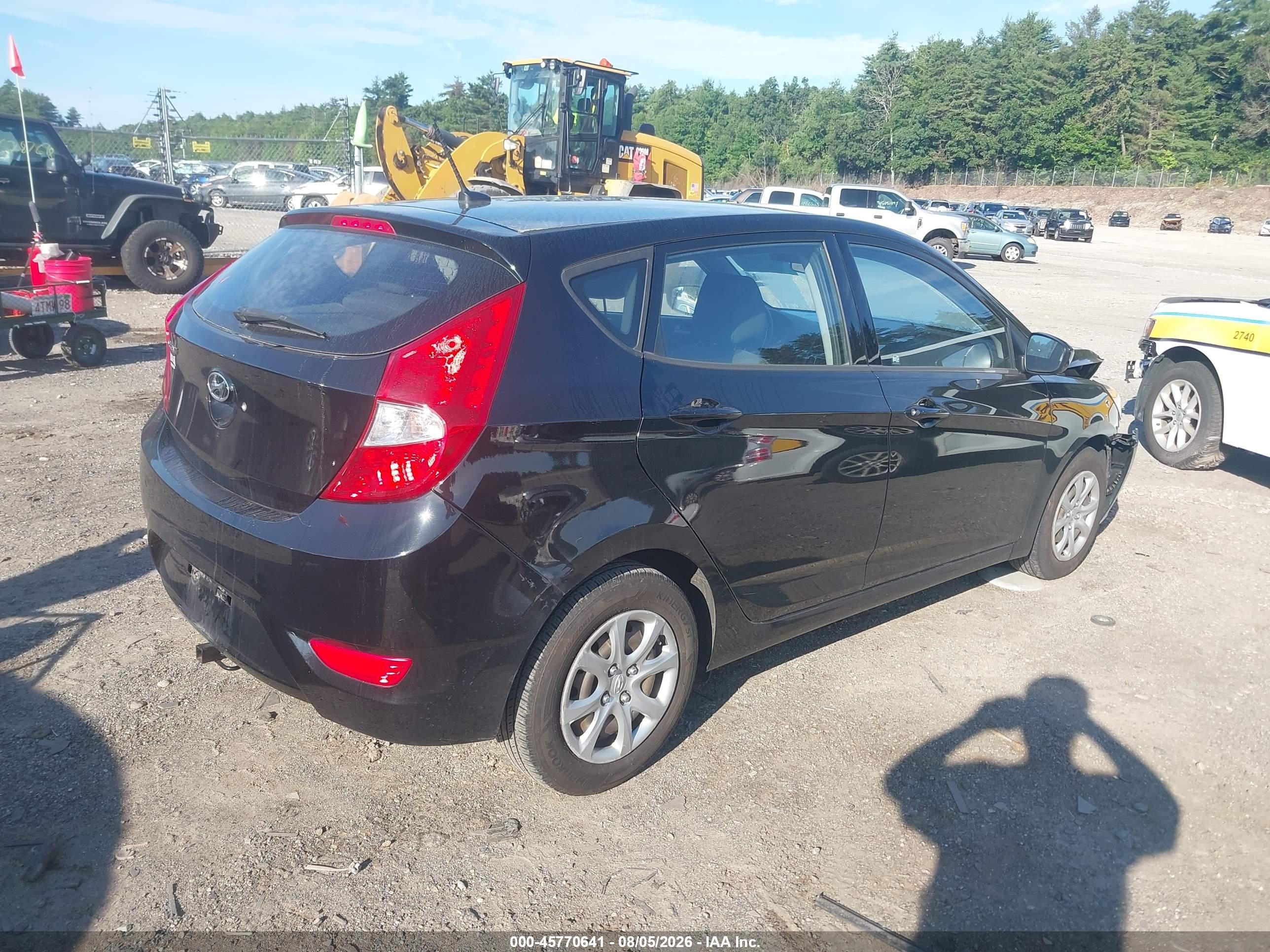 2014 Hyundai Accent Gs Black vin: KMHCT5AE3EU181991