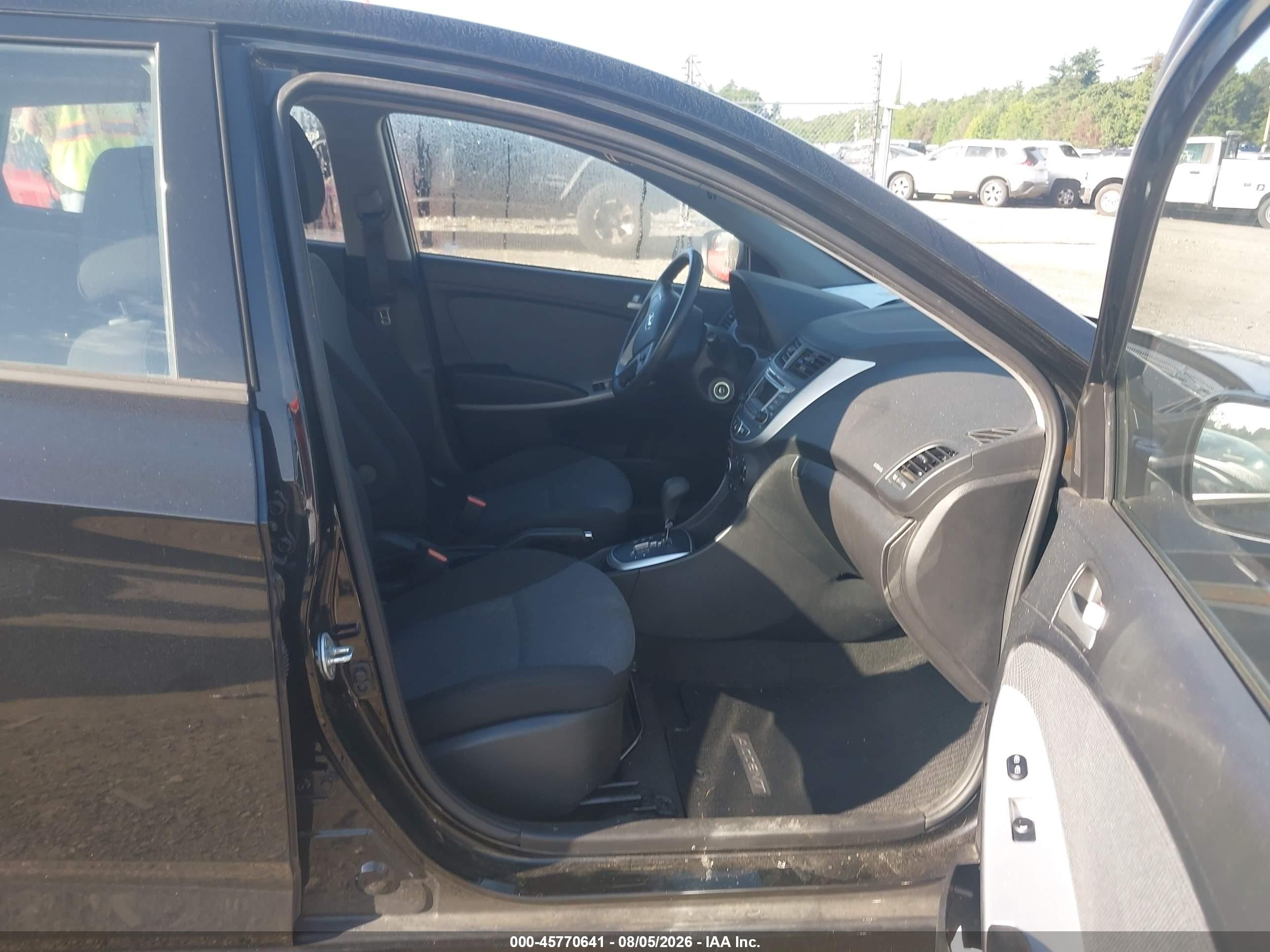 2014 Hyundai Accent Gs Black vin: KMHCT5AE3EU181991