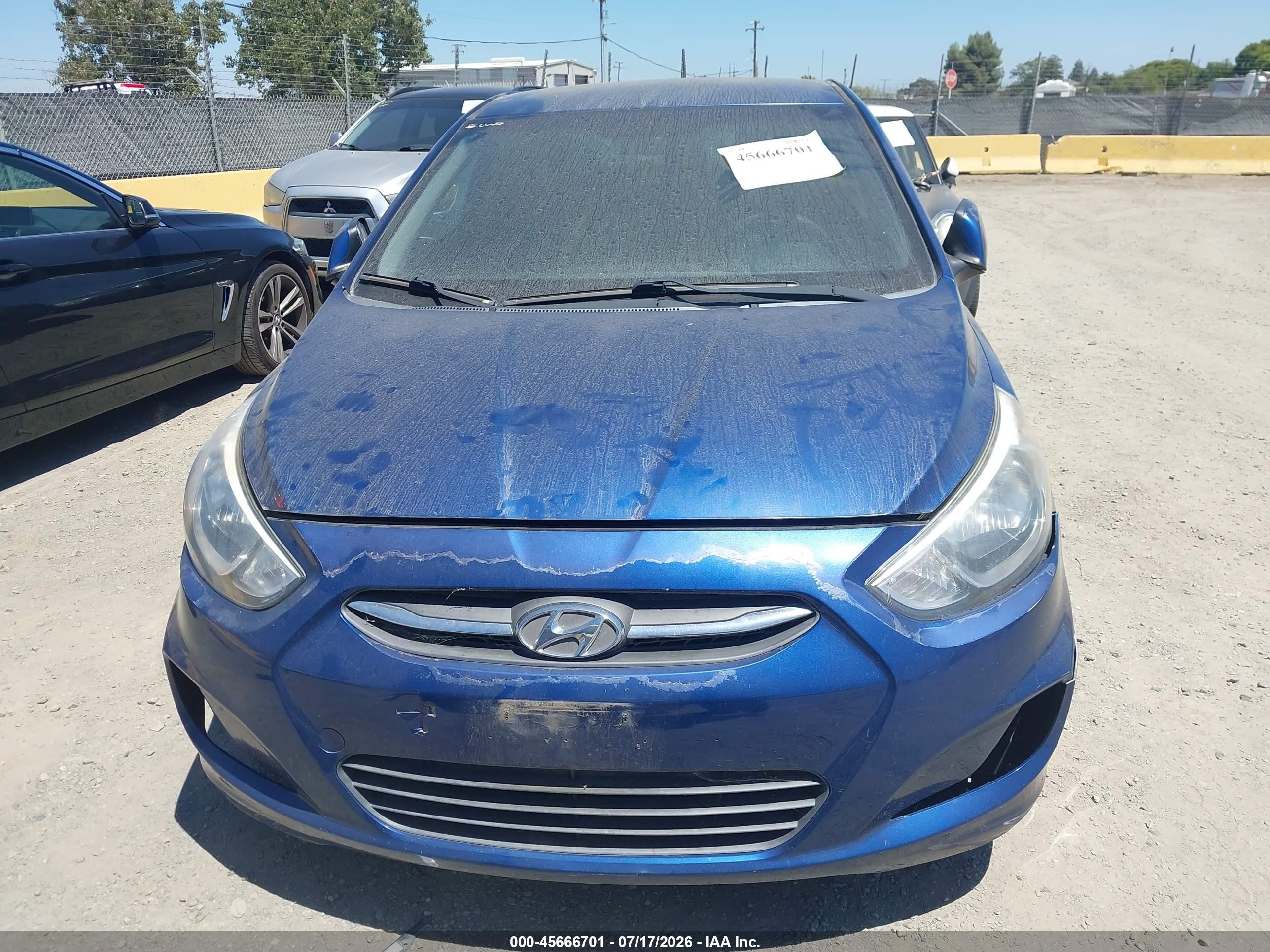 2015 Hyundai Accent Gs Blue vin: KMHCT5AE3FU206034