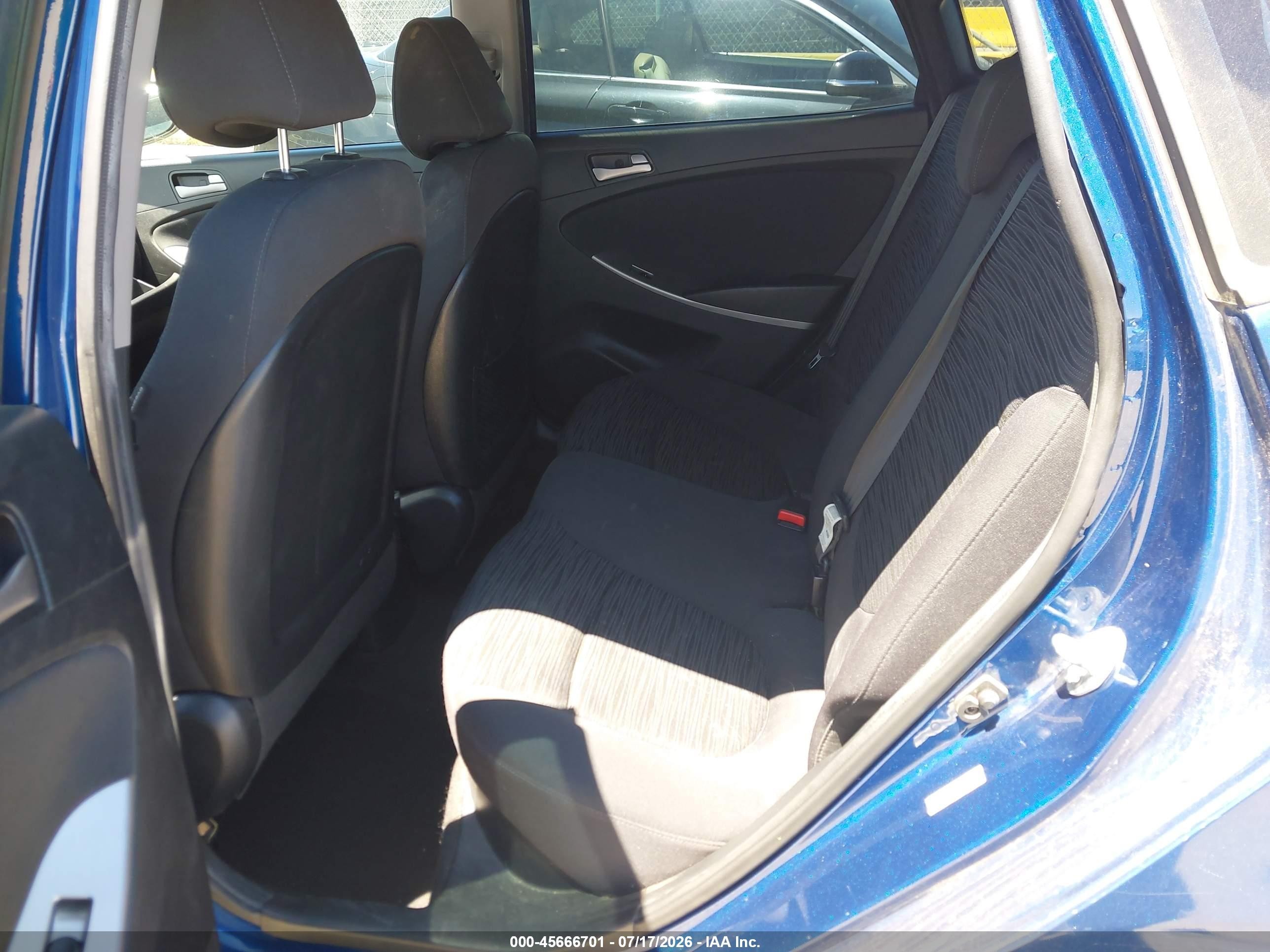 2015 Hyundai Accent Gs Blue vin: KMHCT5AE3FU206034