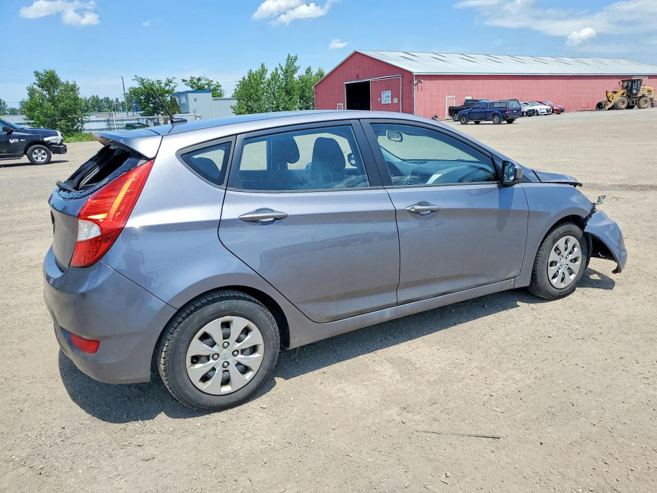 2015 Hyundai Accent Gs Gray vin: KMHCT5AE3FU218345