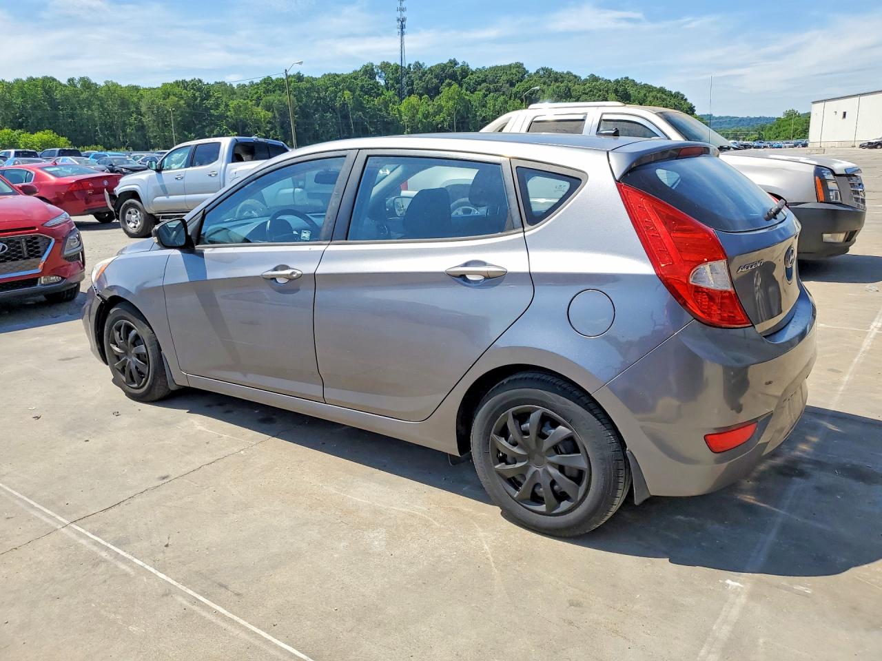 2015 Hyundai Accent Gs Silver vin: KMHCT5AE3FU230558