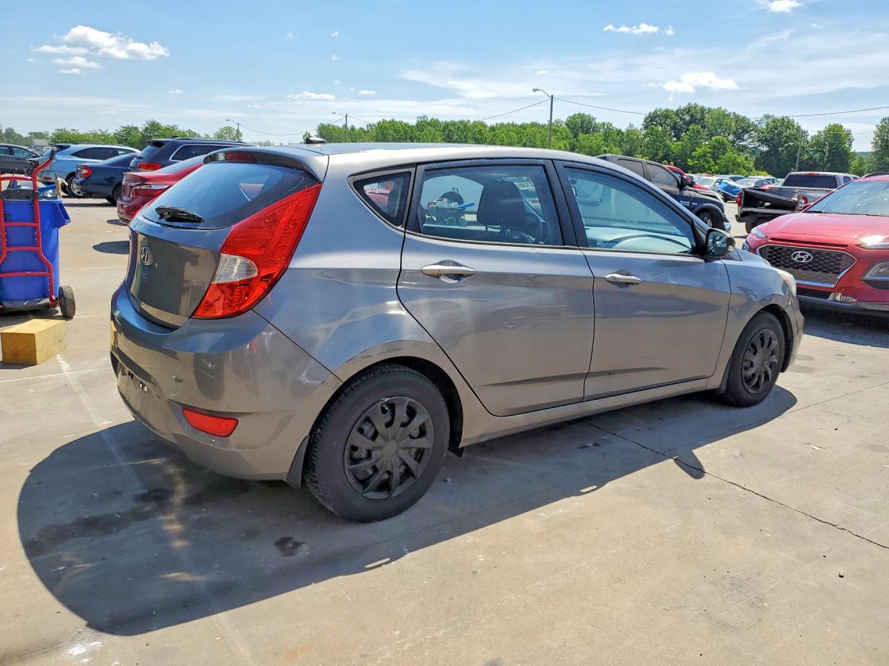 2015 Hyundai Accent Gs Silver vin: KMHCT5AE3FU230558