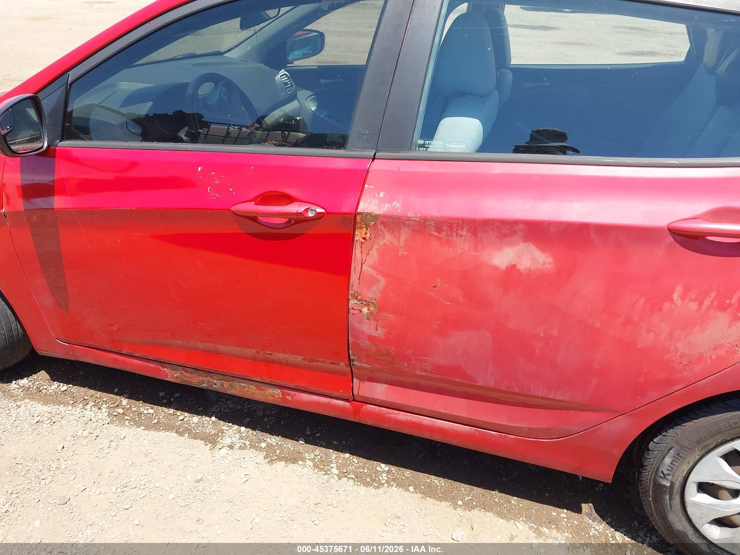 2017 Hyundai Accent Se Красный vin: KMHCT5AE3HU351660