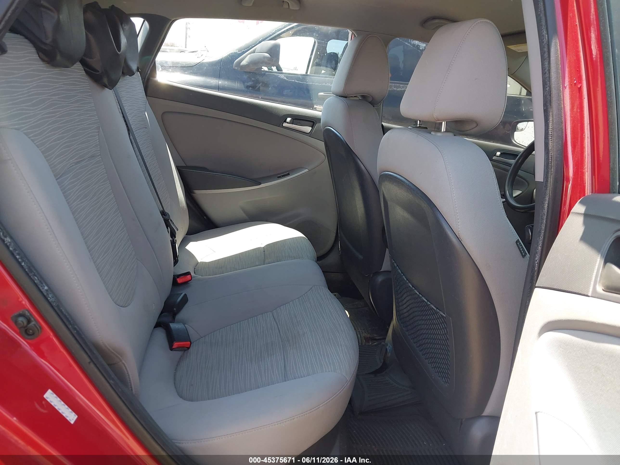 2017 Hyundai Accent Se Красный vin: KMHCT5AE3HU351660