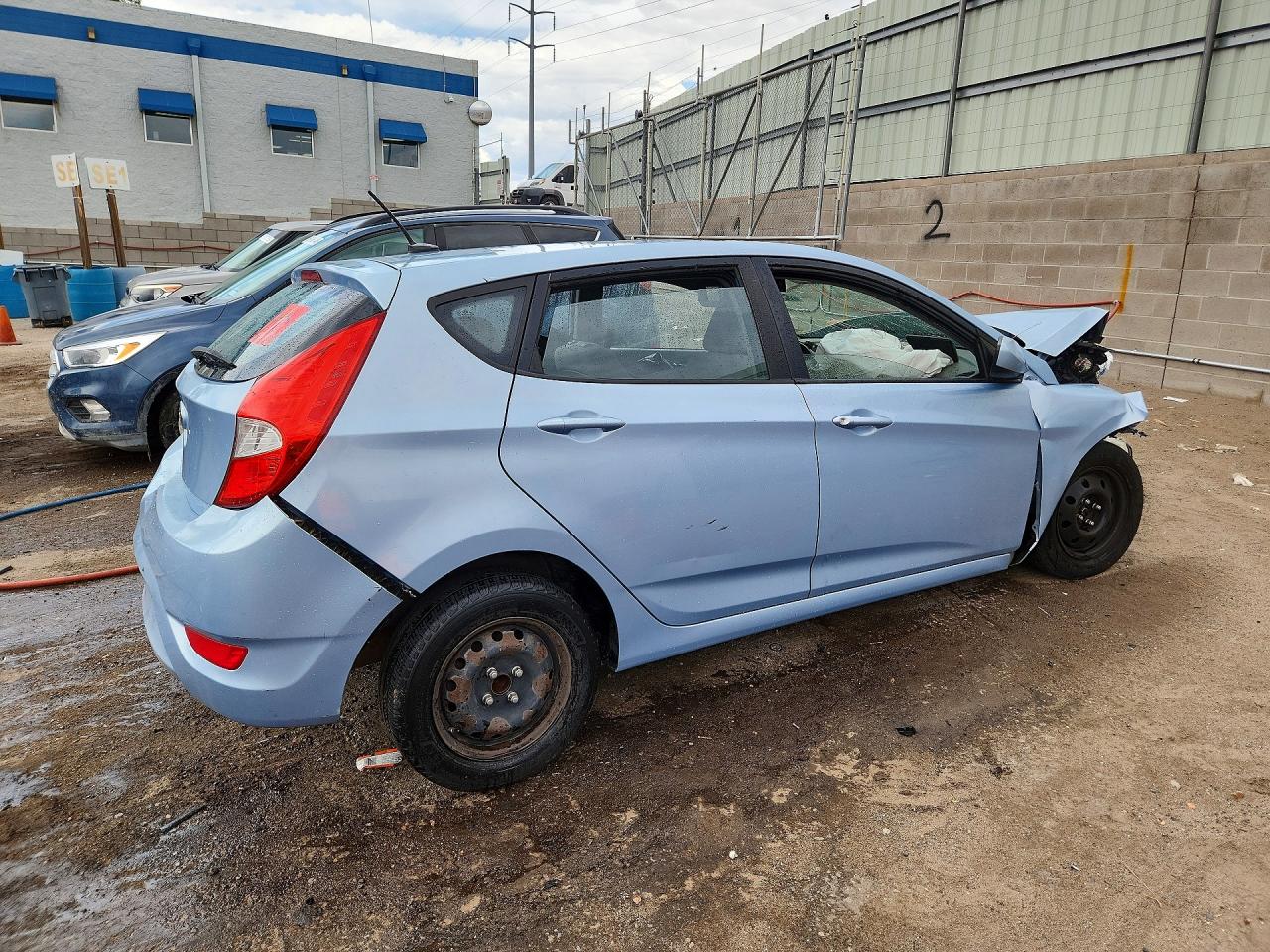 2012 Hyundai Accent Gs Blue vin: KMHCT5AE4CU030705