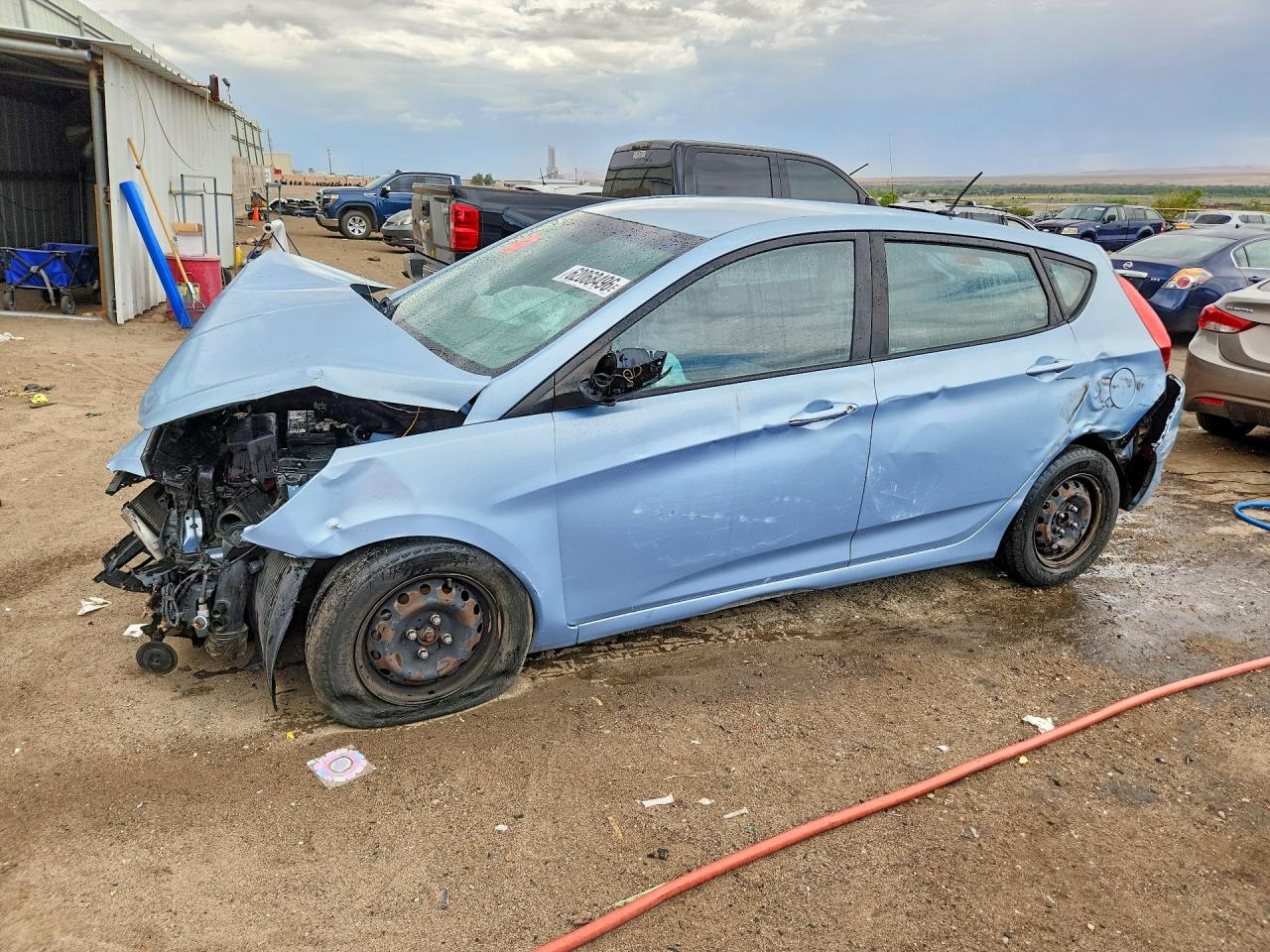 2012 Hyundai Accent Gs Blue vin: KMHCT5AE4CU030705