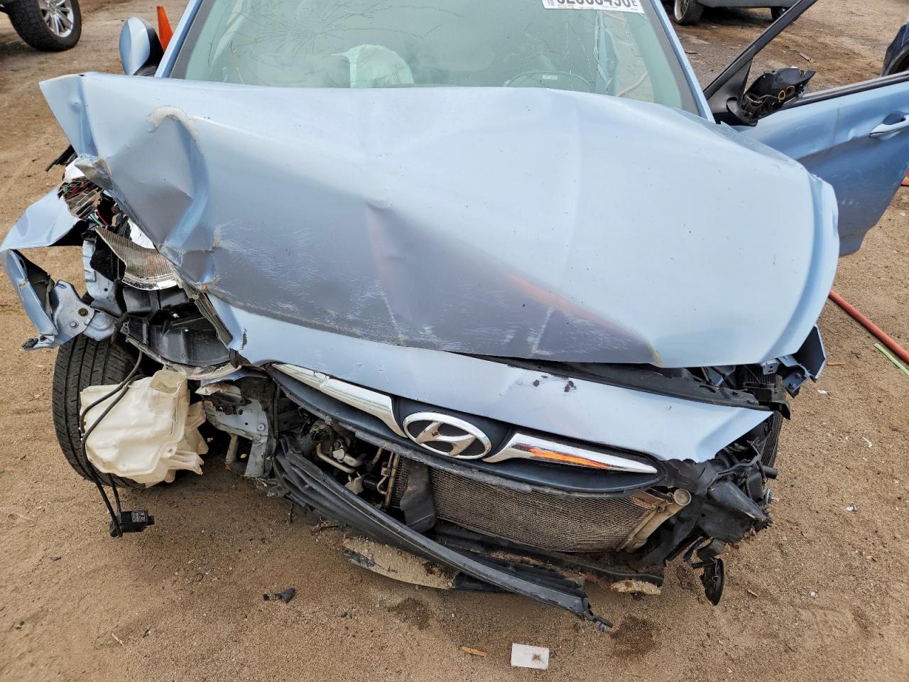 2012 Hyundai Accent Gs Blue vin: KMHCT5AE4CU030705
