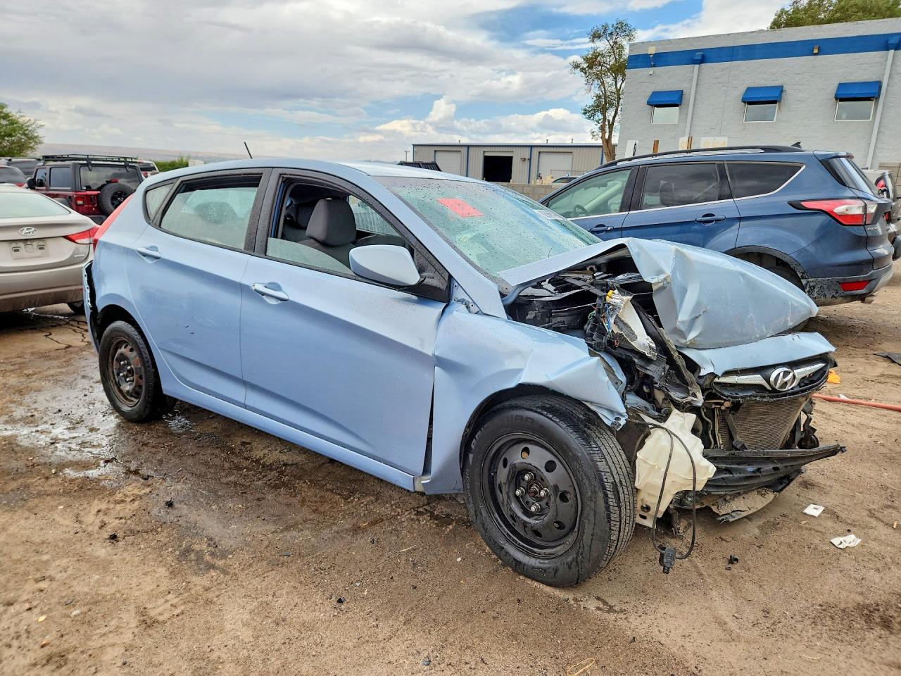 2012 Hyundai Accent Gs Blue vin: KMHCT5AE4CU030705