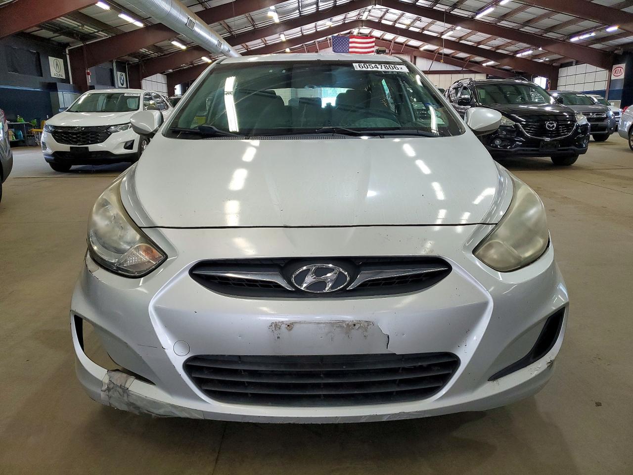 2012 Hyundai Accent Silver vin: KMHCT5AE4CU033541