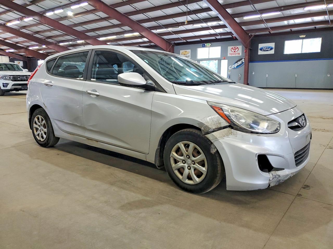 2012 Hyundai Accent Silver vin: KMHCT5AE4CU033541
