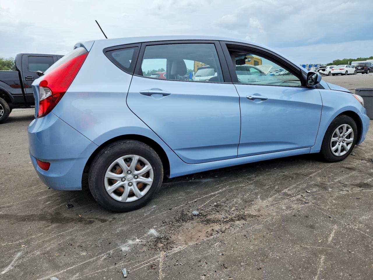 2012 Hyundai Accent Gs Blue vin: KMHCT5AE4CU057452