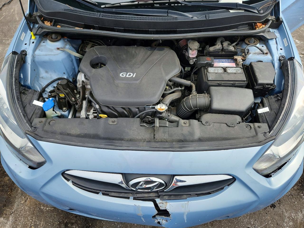 2012 Hyundai Accent Gs Blue vin: KMHCT5AE4CU057452