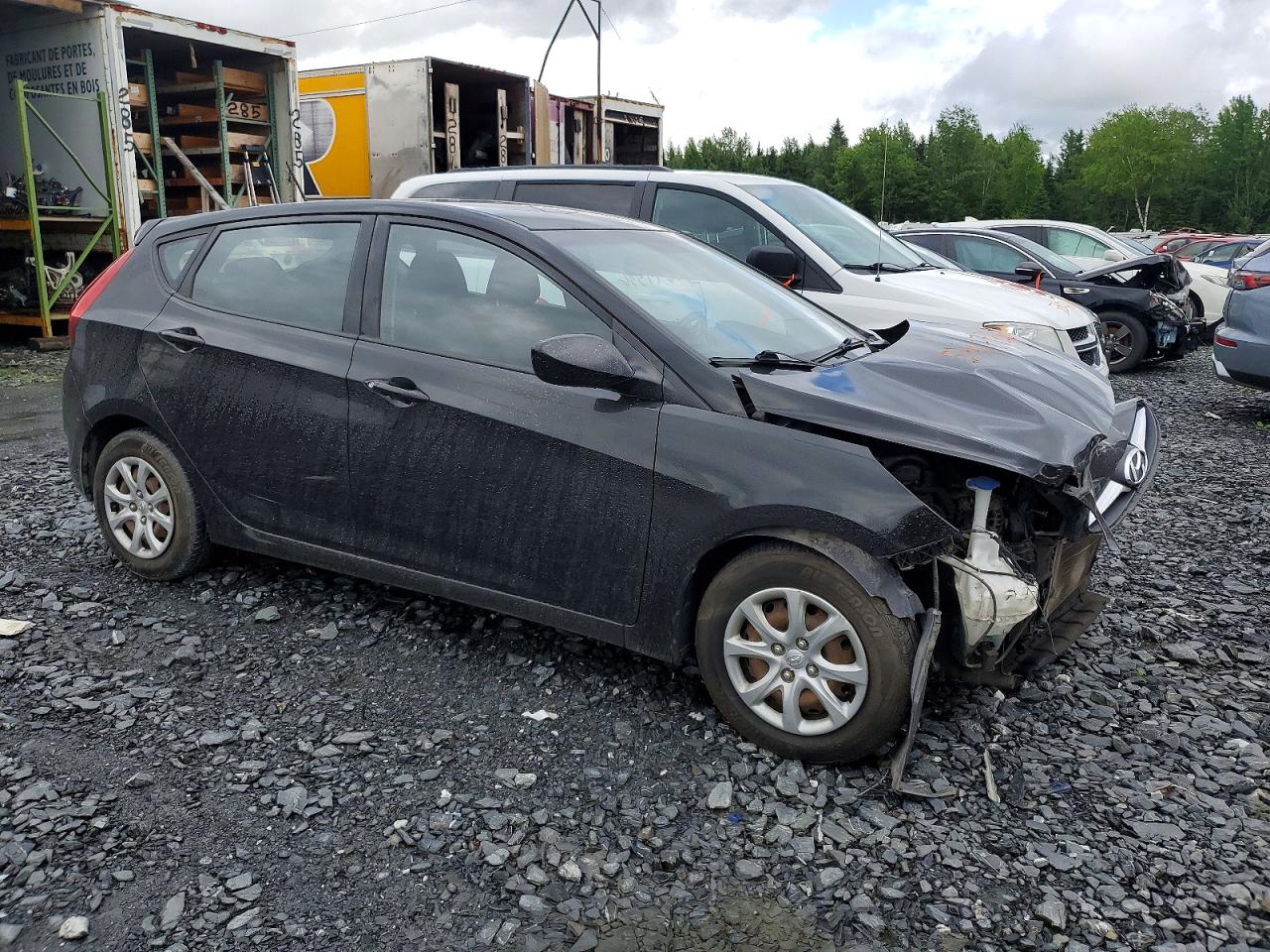 2013 Hyundai Accent Gs Black vin: KMHCT5AE4DU060241