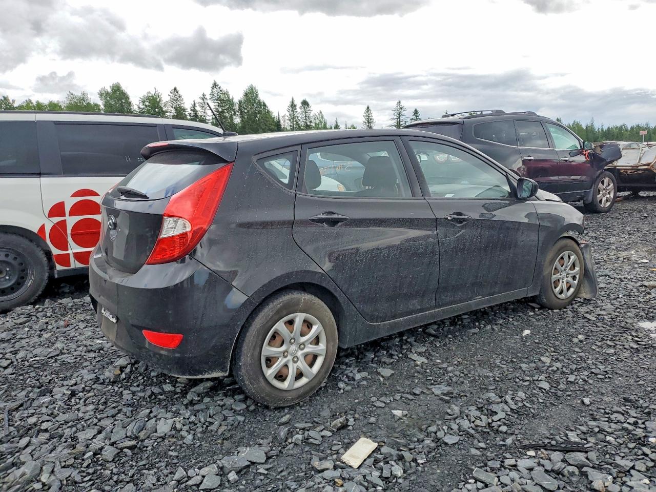 2013 Hyundai Accent Gs Black vin: KMHCT5AE4DU060241
